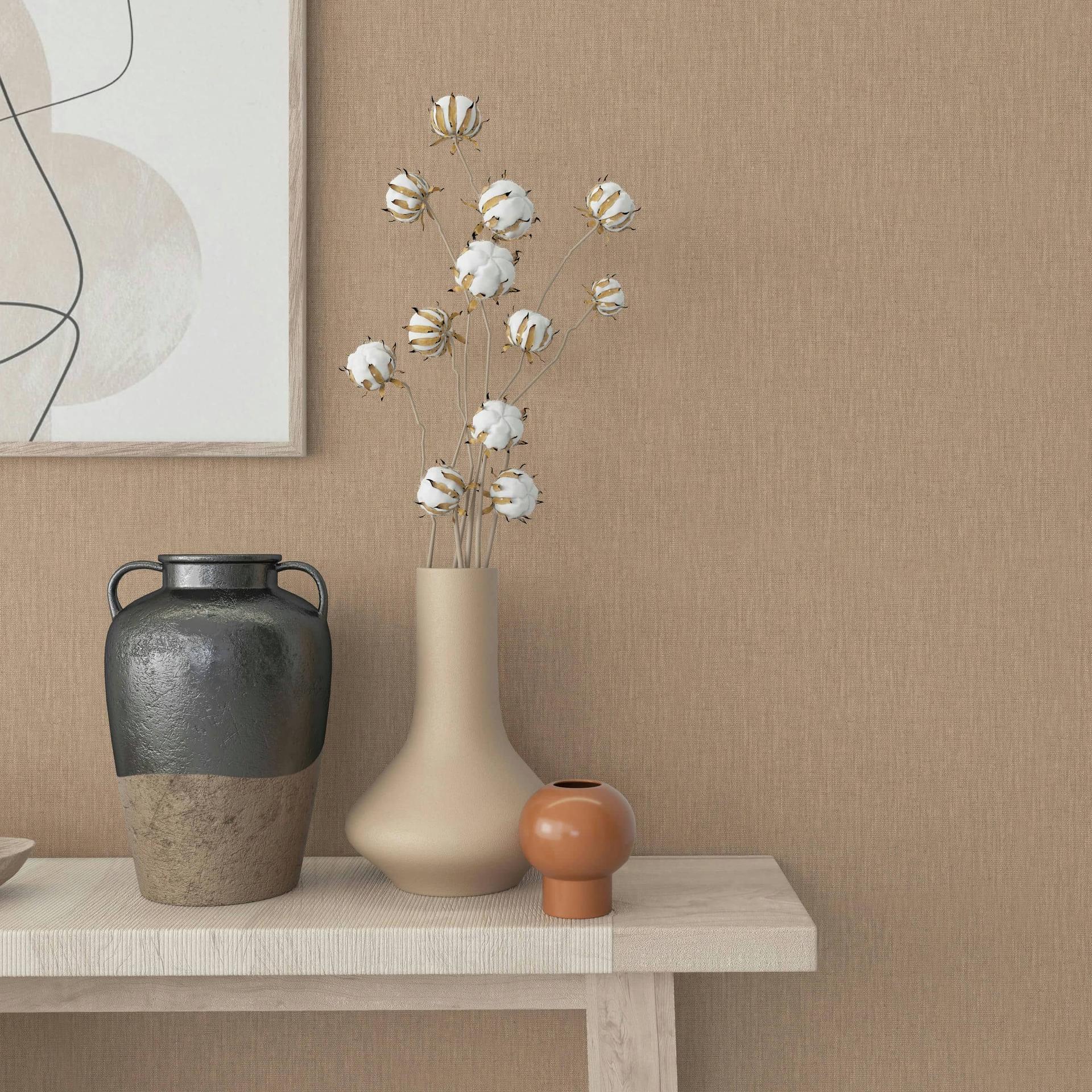 non-woven tapet beige sletter til stue soveværelse tapet marburg