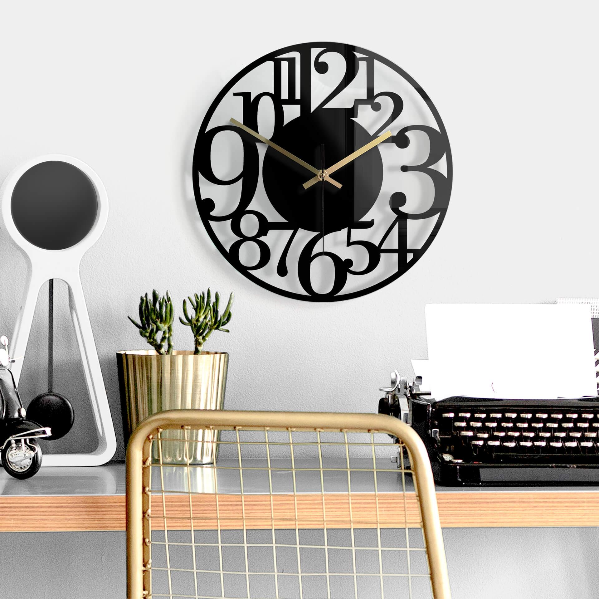 Orologio in vetro - Moderno Ø30 cm