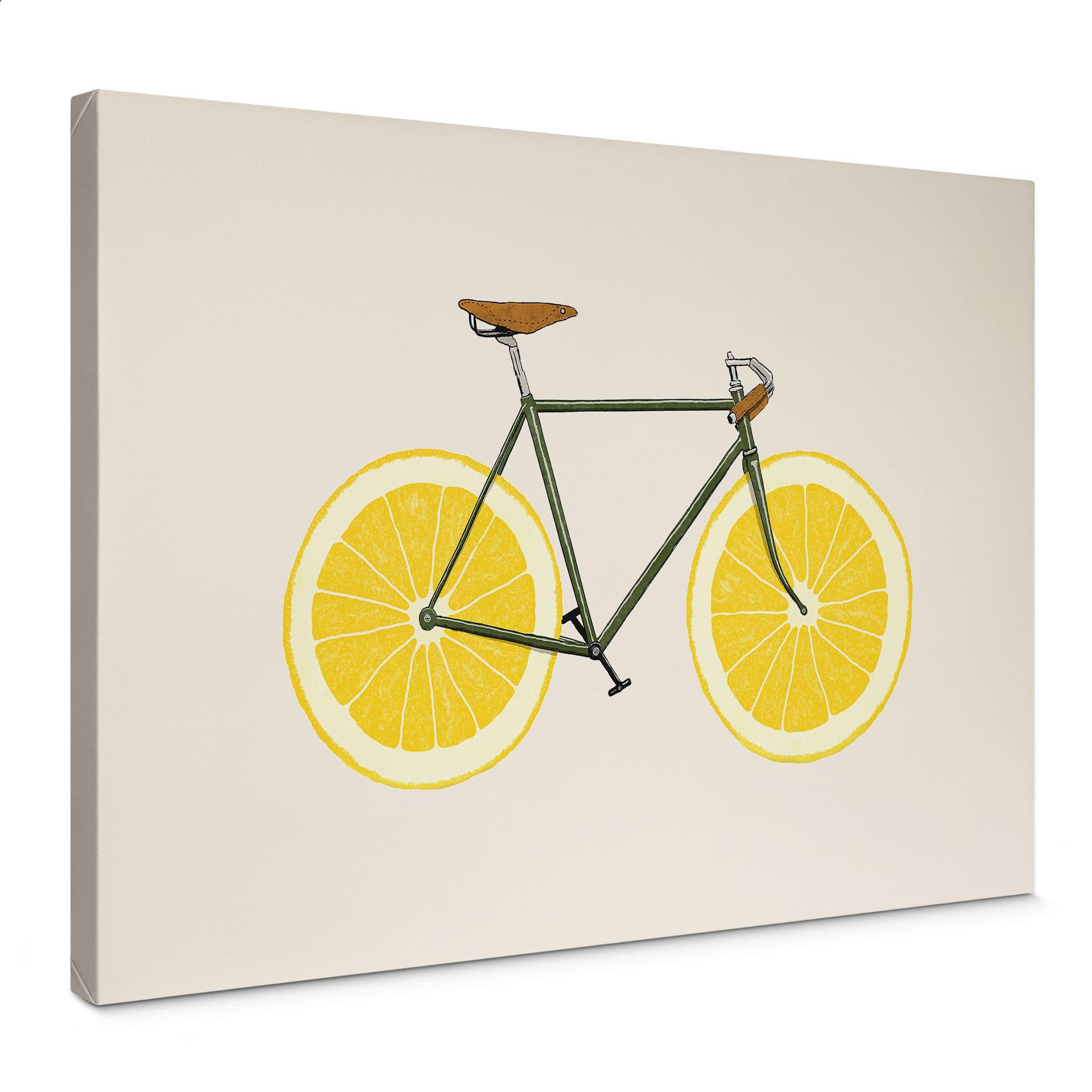 Lærredsprint - Citroncykel - Bodart