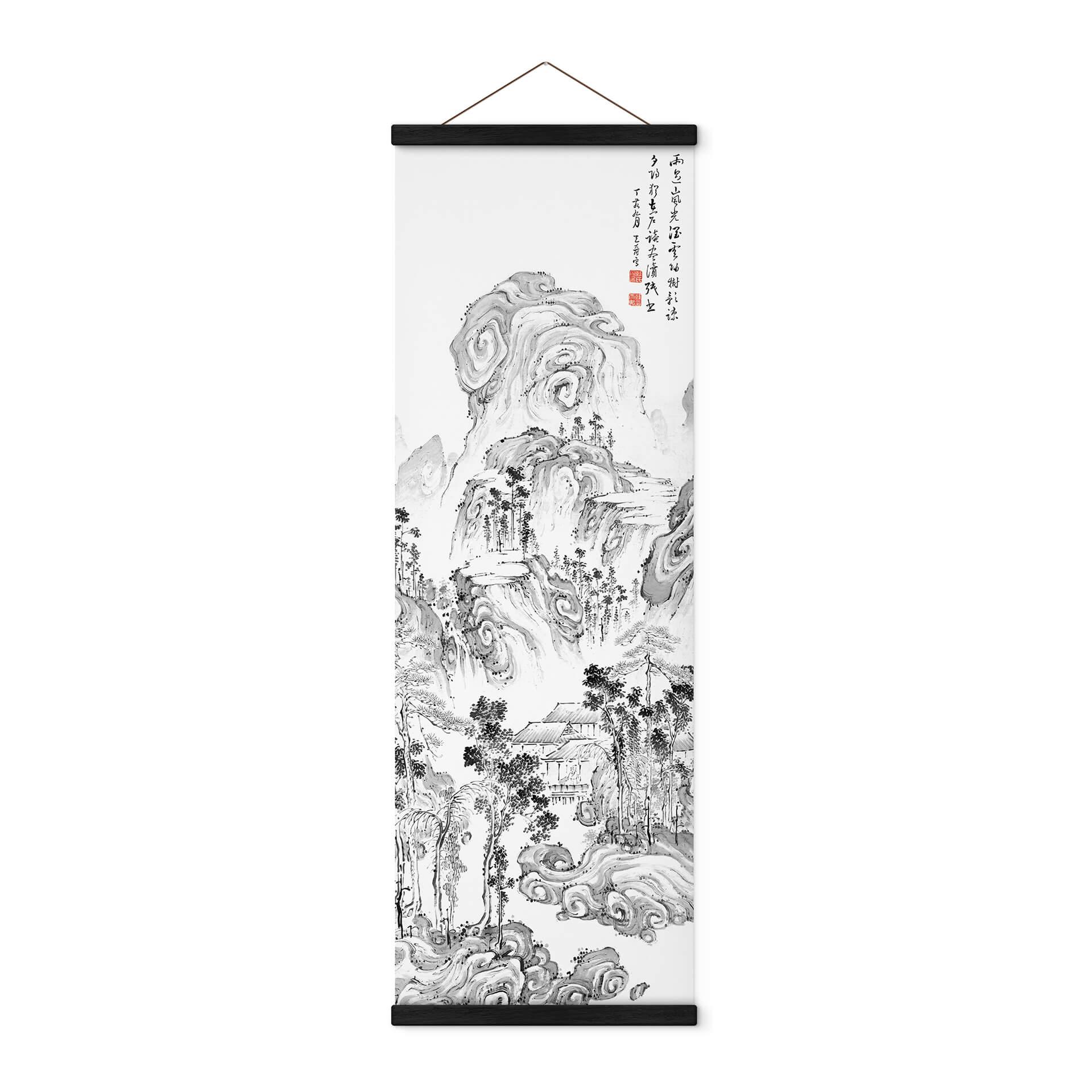 Tekstil plakat Tenju - Japansk landskab - Panorama