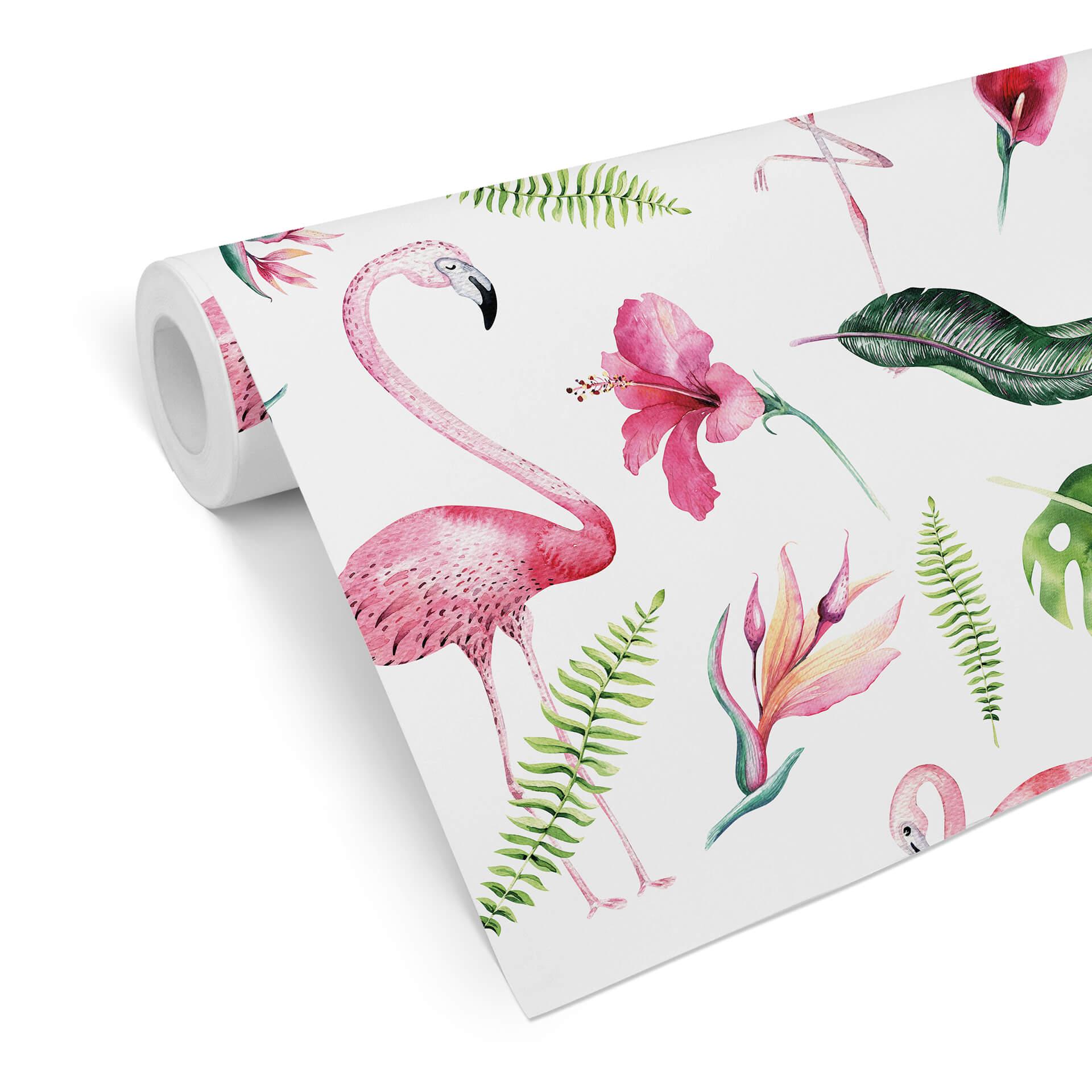 Kvilis tapet med mønster - Tropicana-Flamingo 02