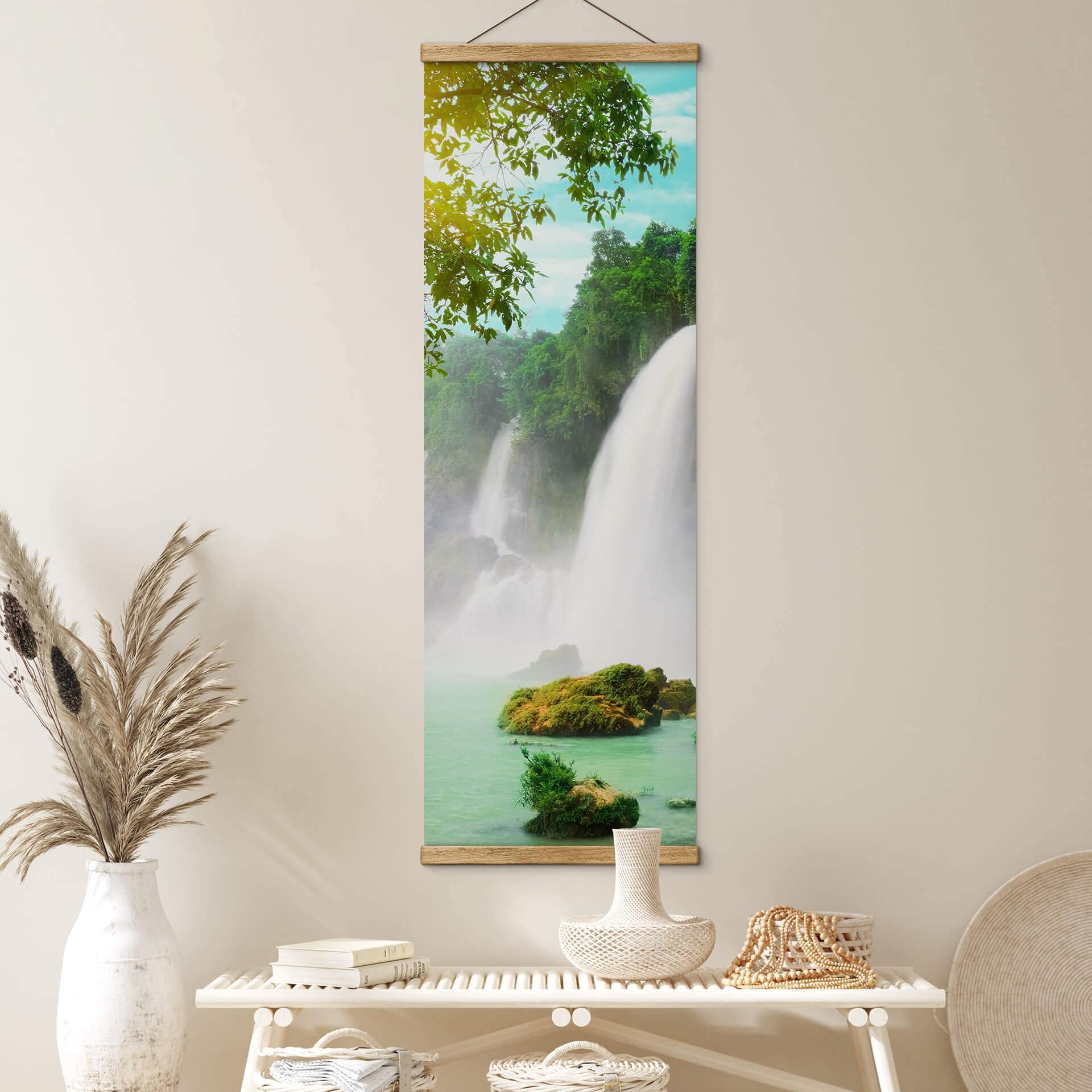 Tekstil plakat Blå Lagune - Panorama