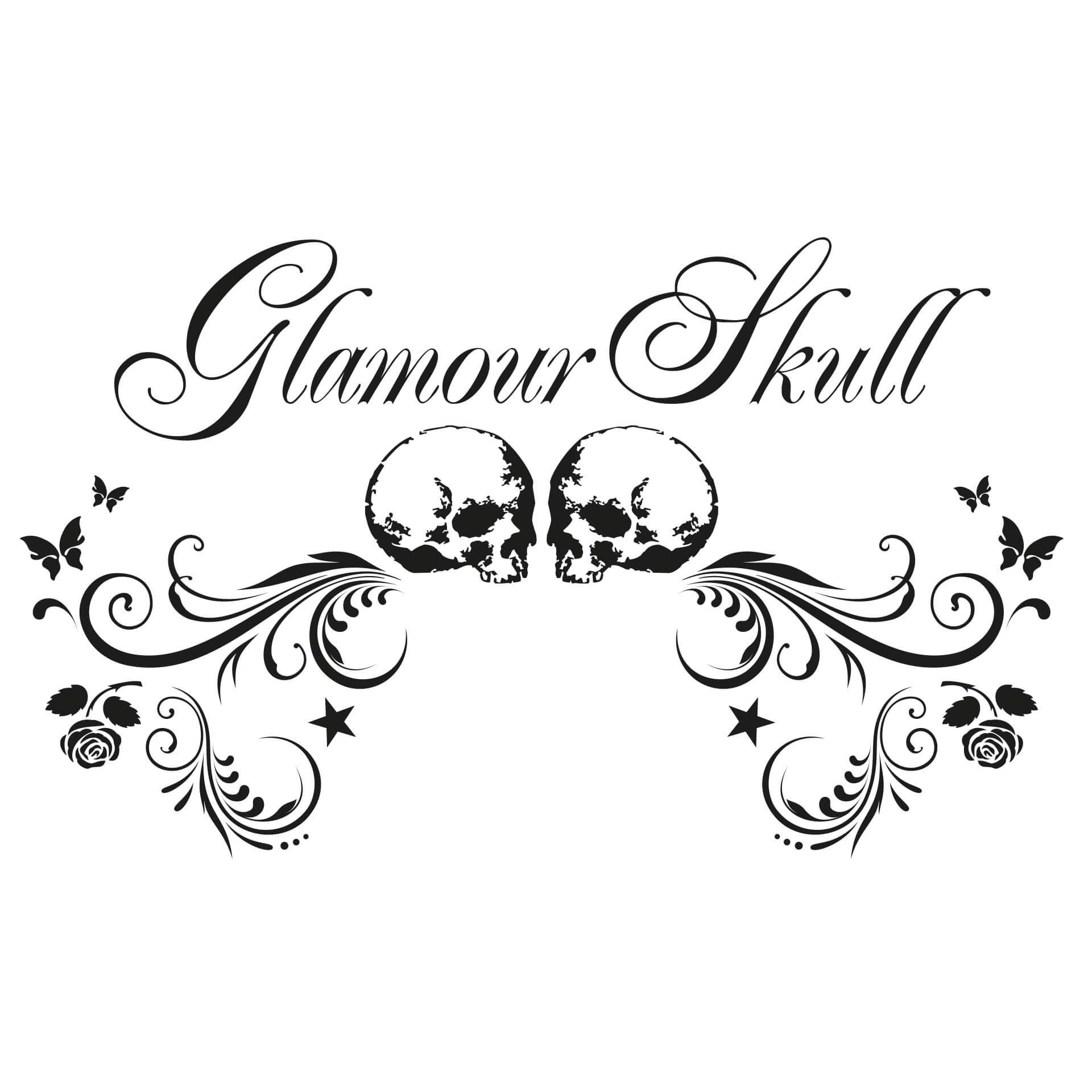 Wandtattoo Glamour Skull