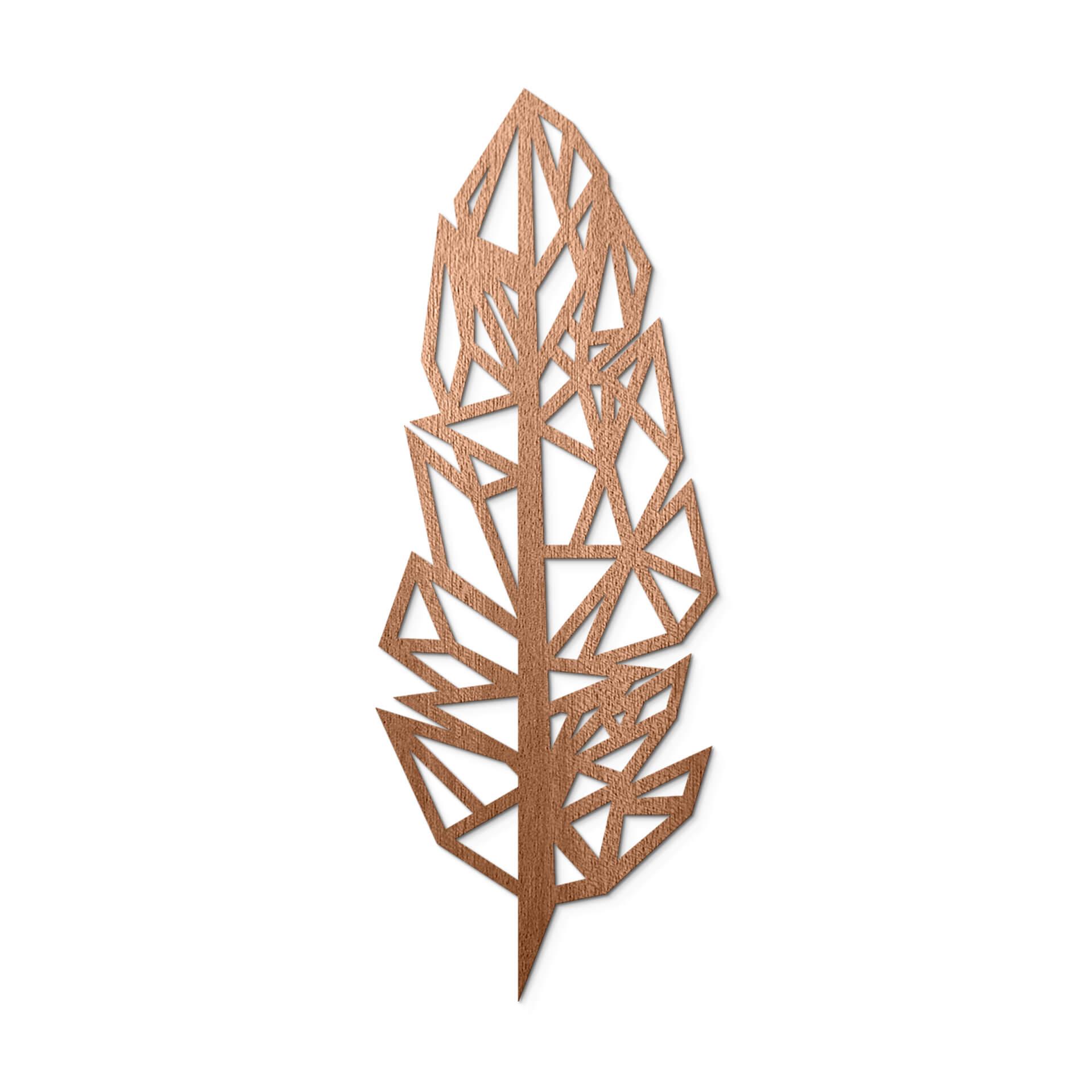 Holzdeko Mahagoni - Origami Feder
