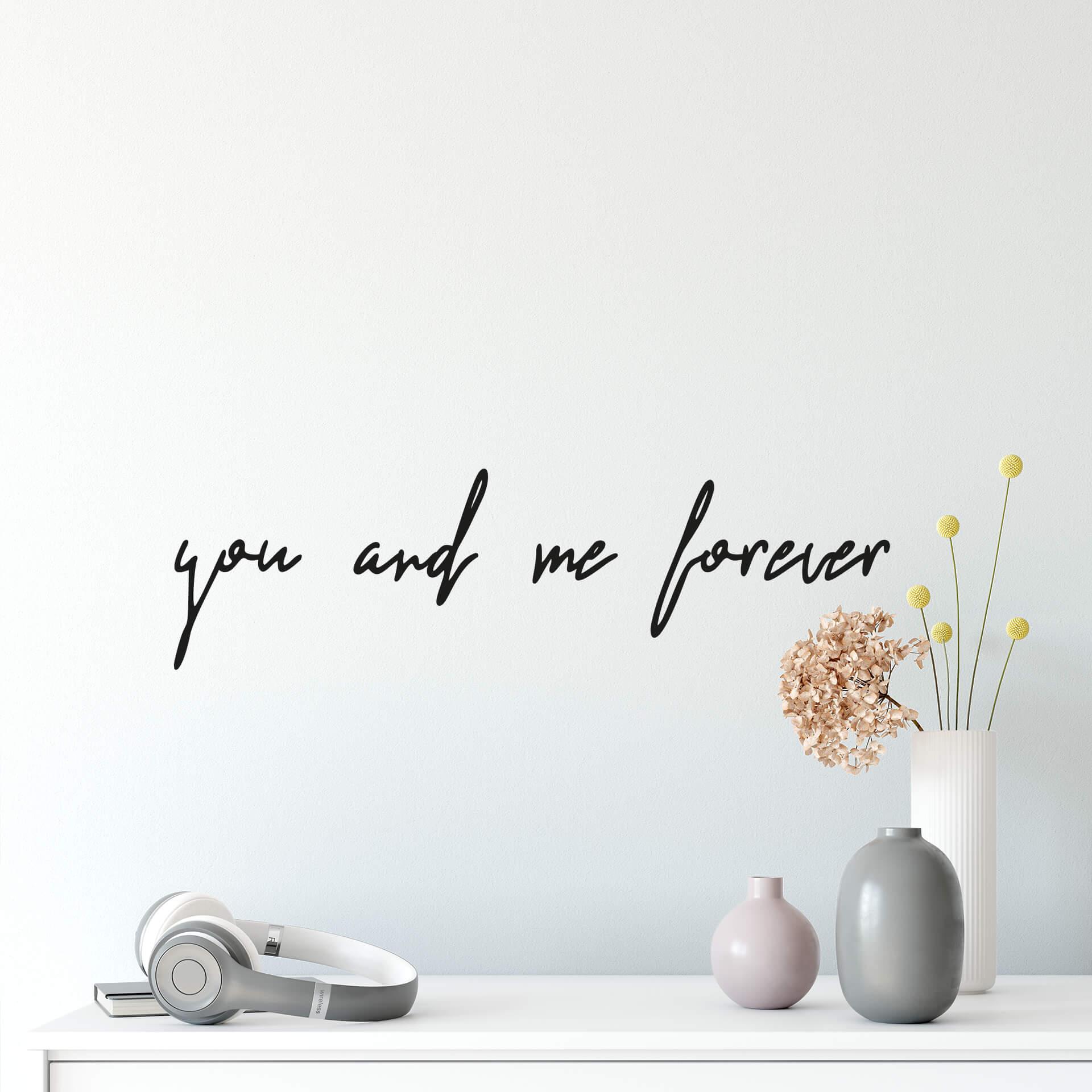 Wandtattoo You and me forever 02