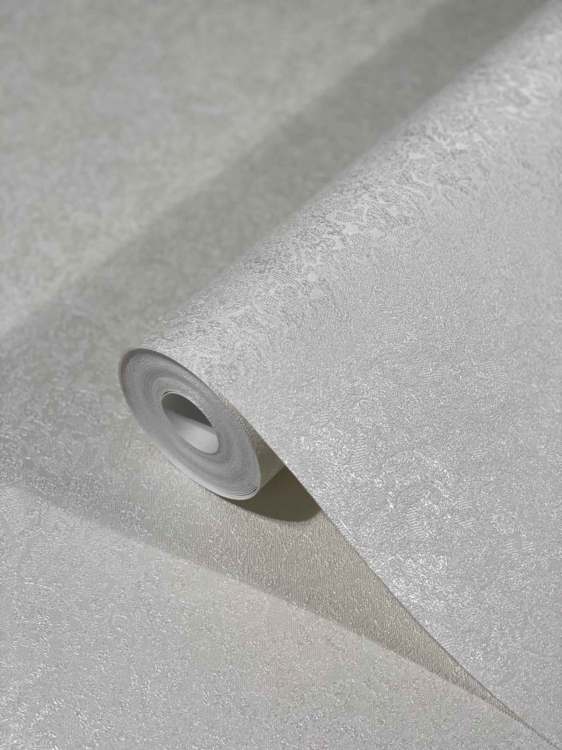 non-woven tapet med skinnende små blade beige blomstret af Harald Glööckler