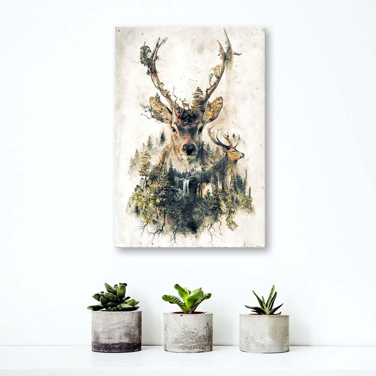 Canvasbillede, Kunstnerisk hjort