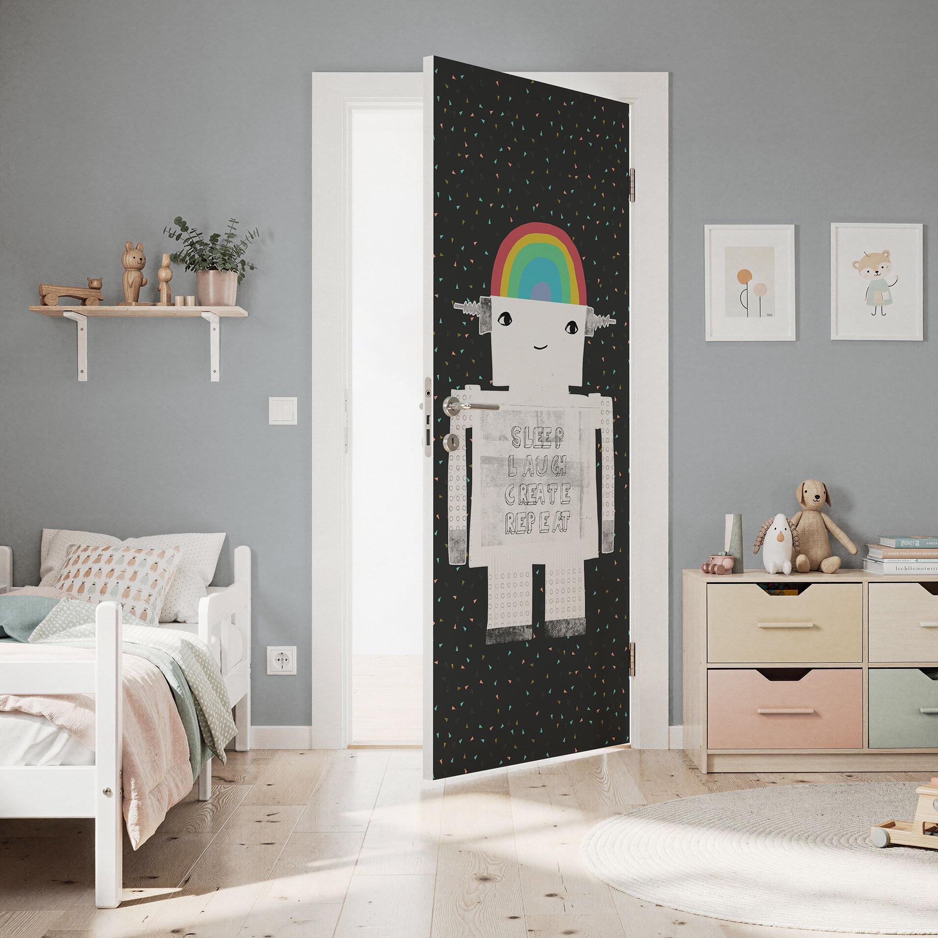 Puerta película arco iris robot Sleep Laugh Create - Treechild