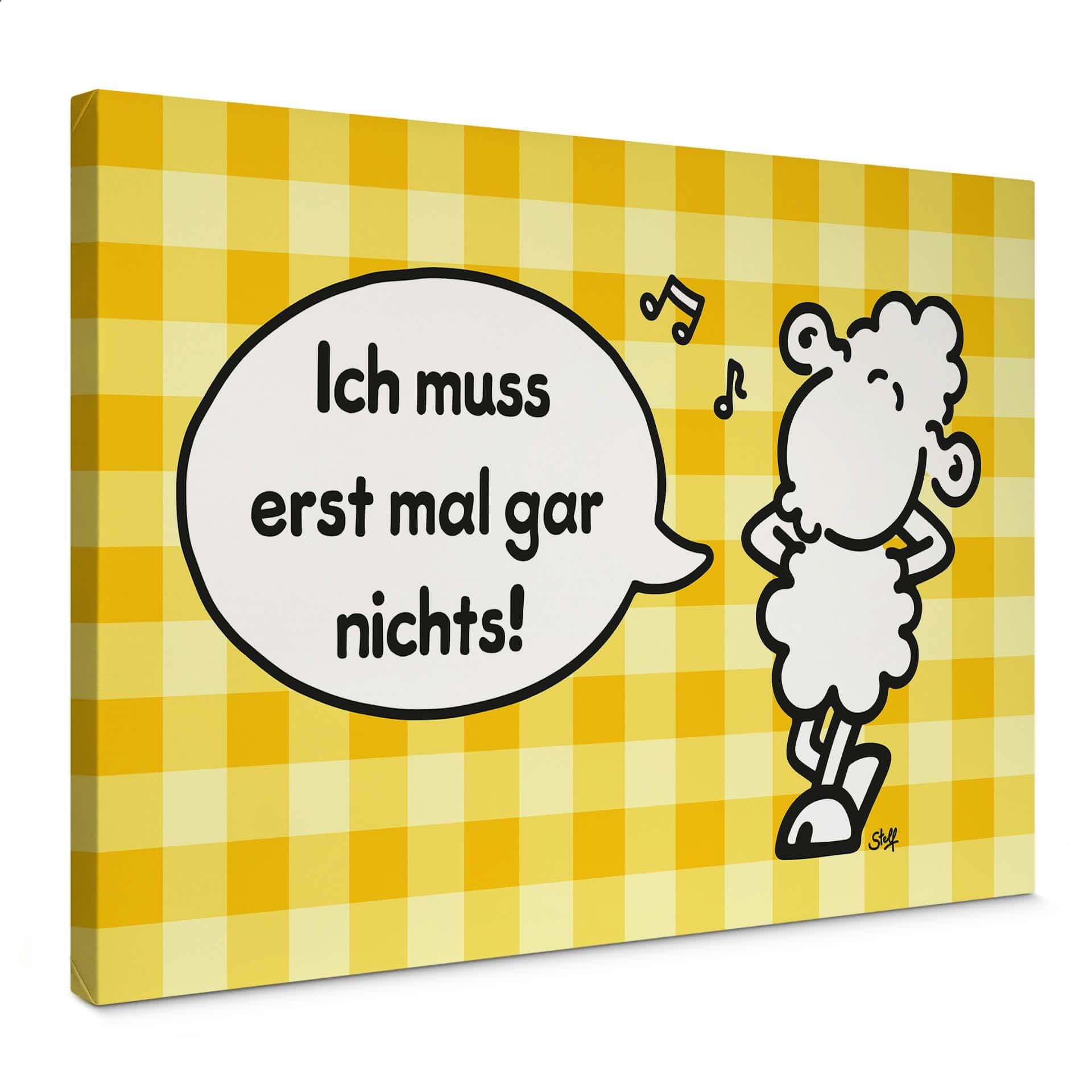 Leinwandbild sheepworld Worthelden Erst mal gar nichts