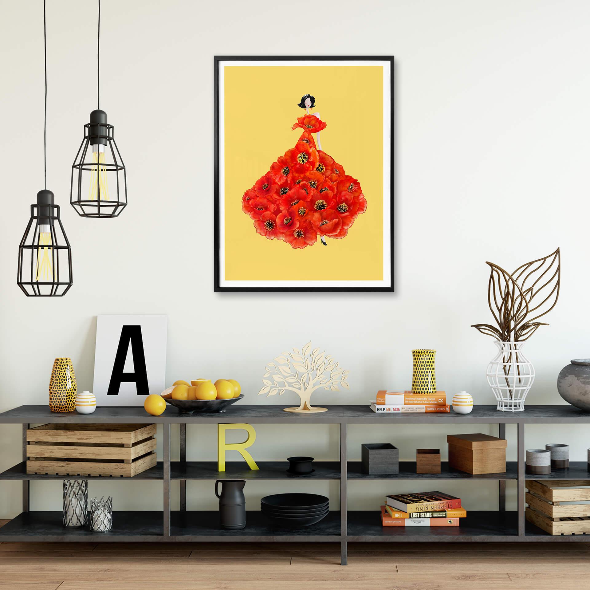 Plakat - Korenkova - Fashion Poppies Gul