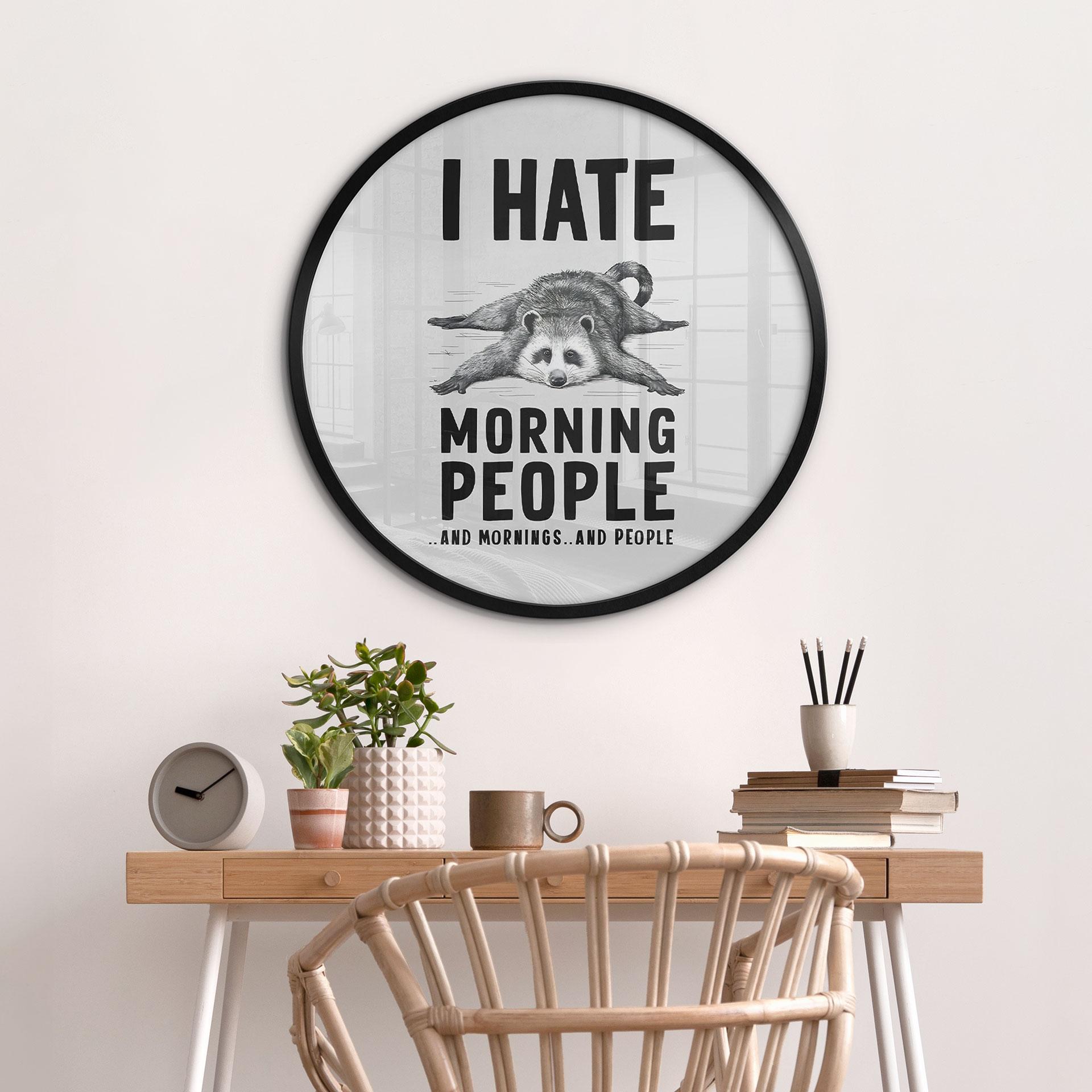 Plakat I hate morning people - Magnusson