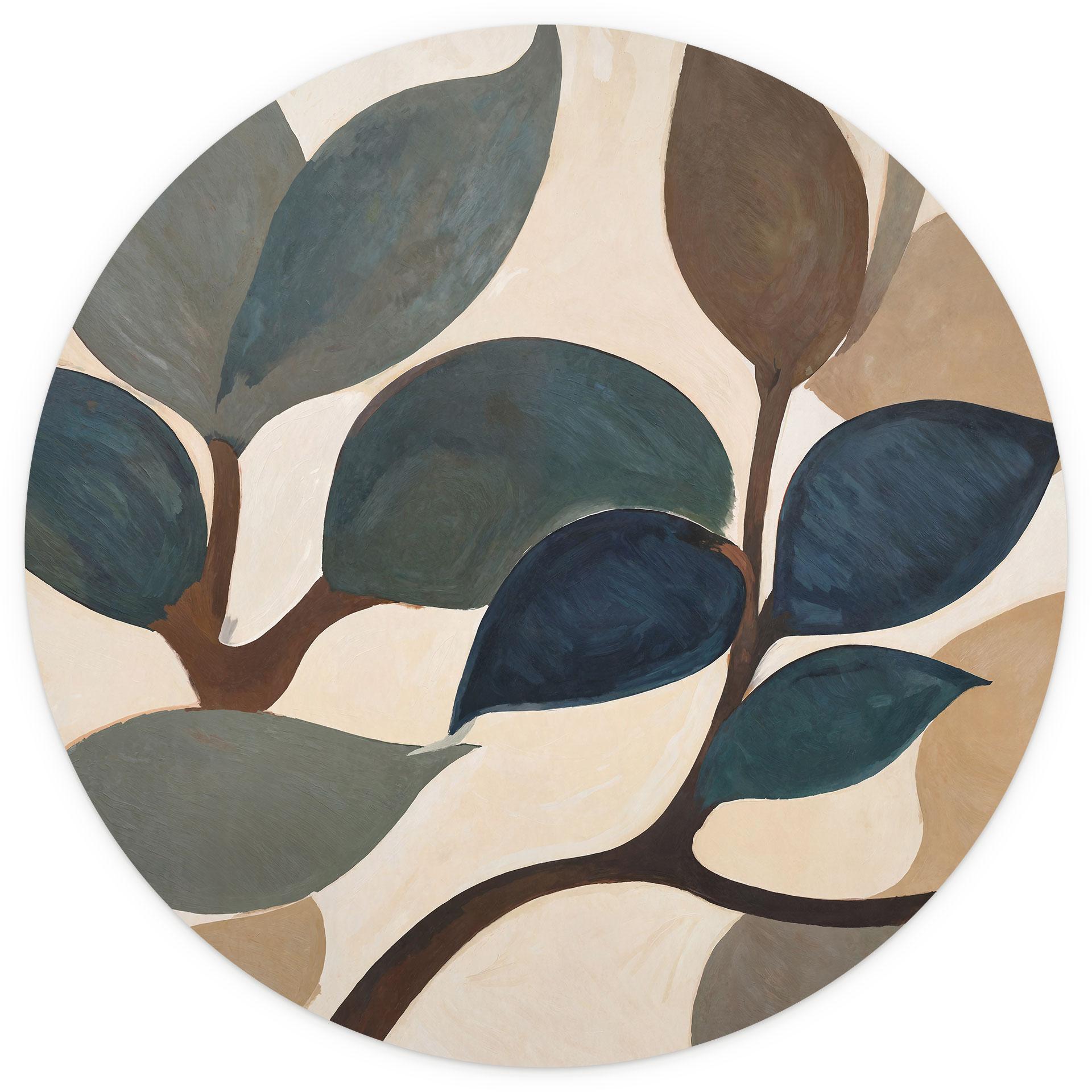 Fotobehang Emil's Garden - Botanische Bladeren - Sir Edward x Grigory Gladarev - Rond