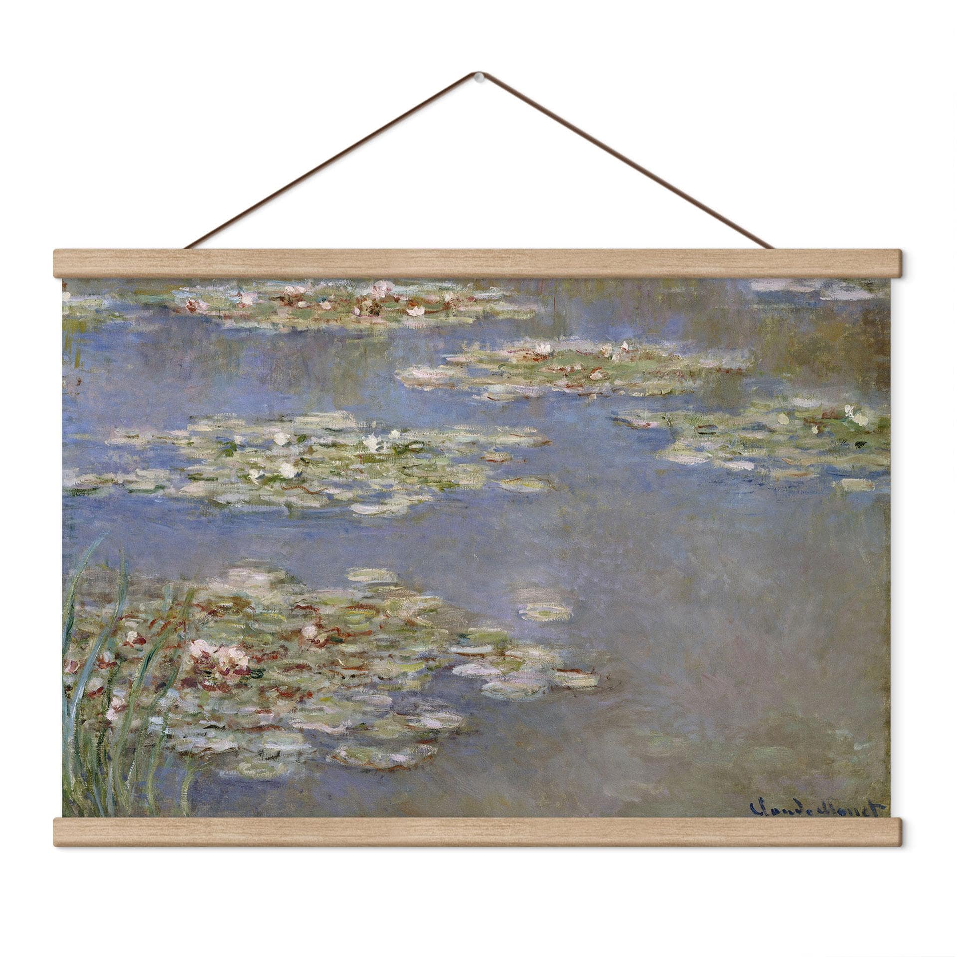 Textielposter Waterlelies 1905 - Monet