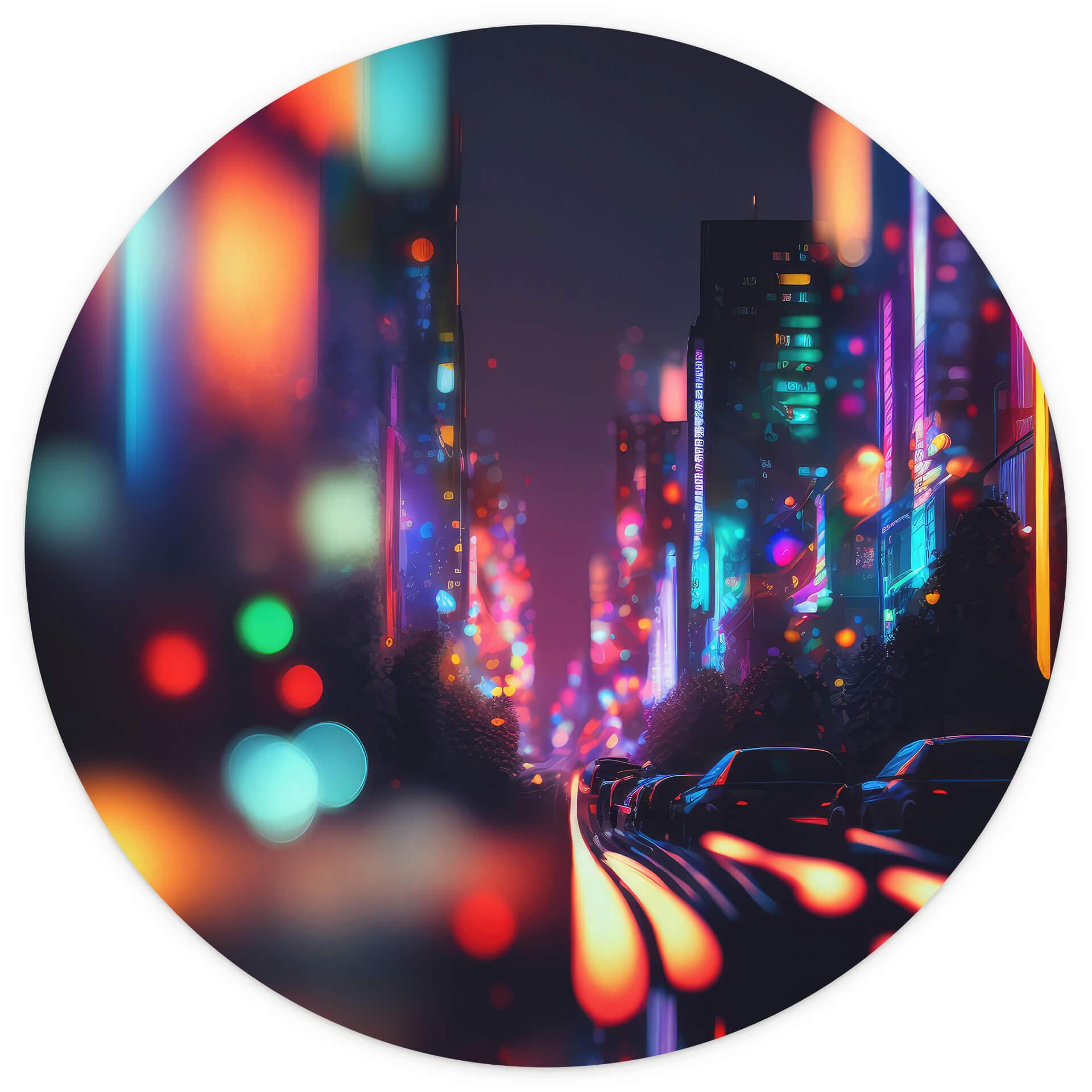 Behangcirkel Treechild - Night Out - vliesbehang/zelfklevend vliesbehang