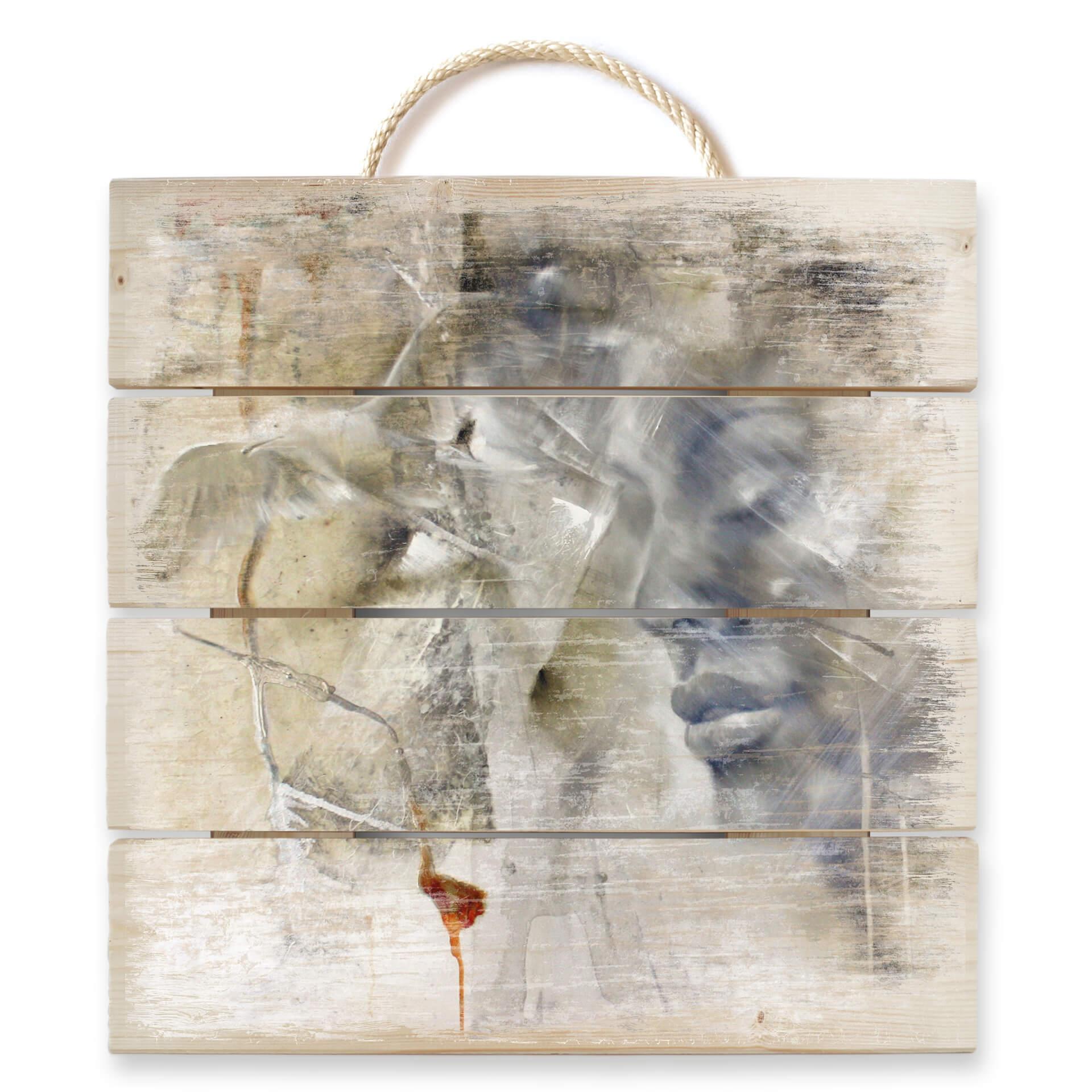 Obraz drewniany Schmucker - Letting go - 40x41,5 cm