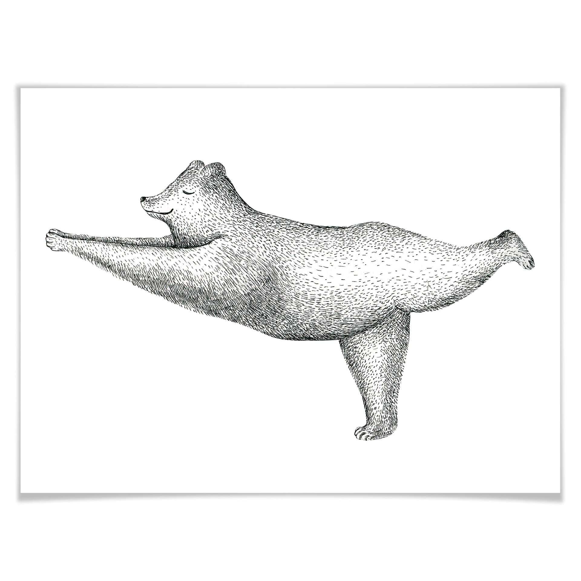 Poster Kvilis - Yoga Bär 02