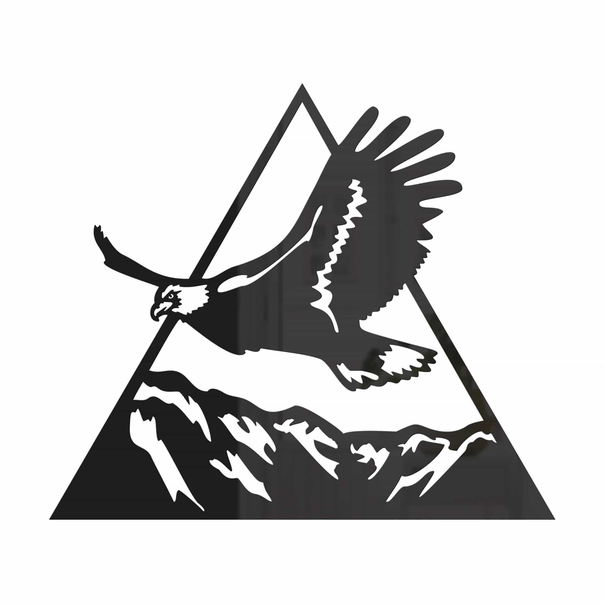 Decoro in acrilico Aquila sopra le montagne