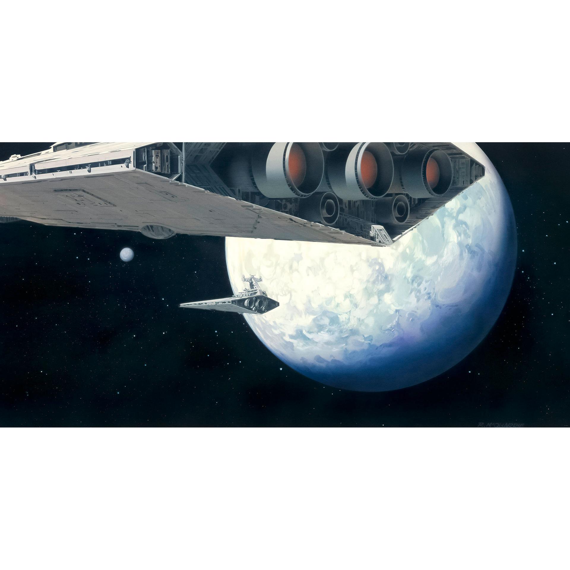 Vlies Fototapete - Star Wars Classic RMQ Stardestroyer - 500 x 250 cm