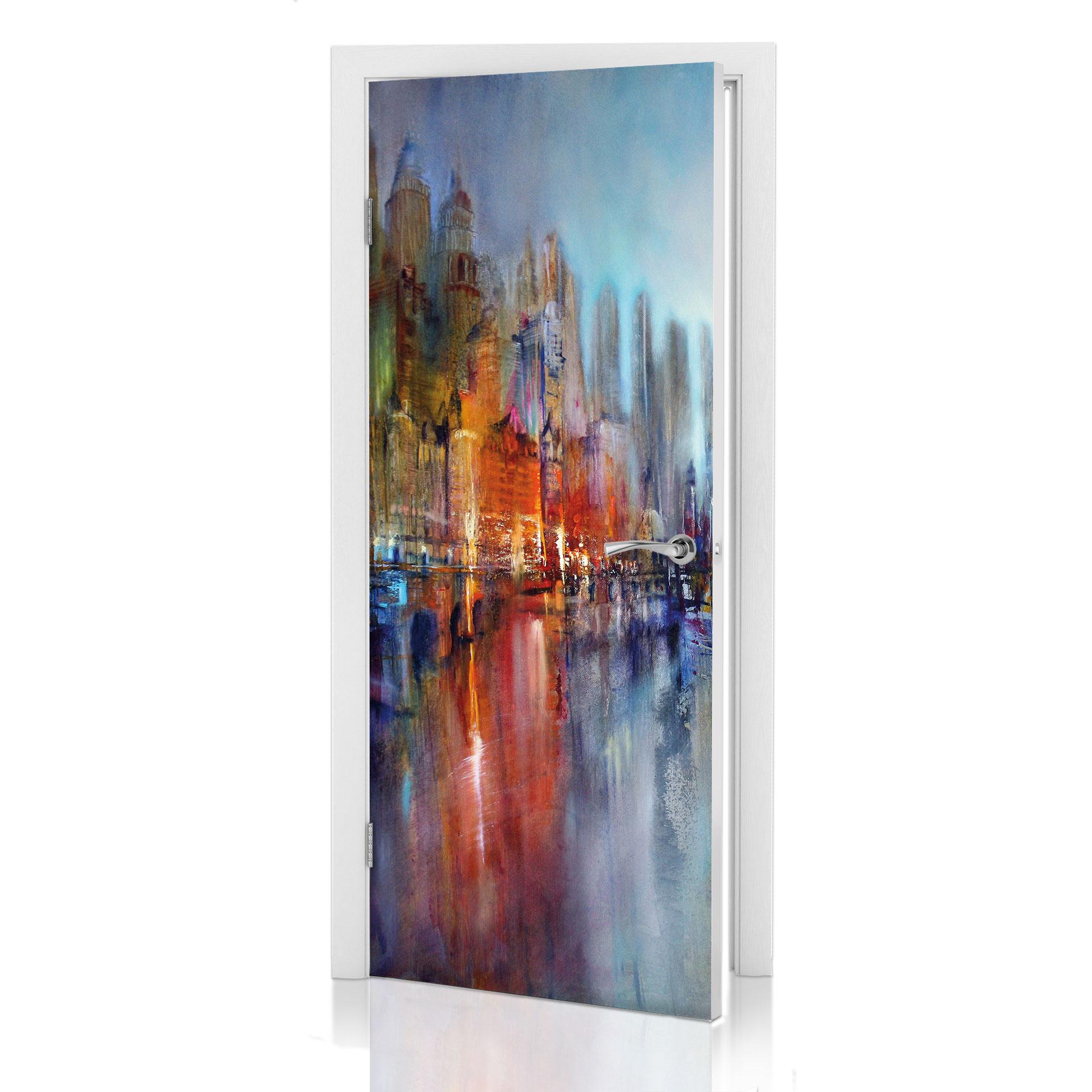 Schmucker dörrdesign - Stad vid floden 91x200 cm