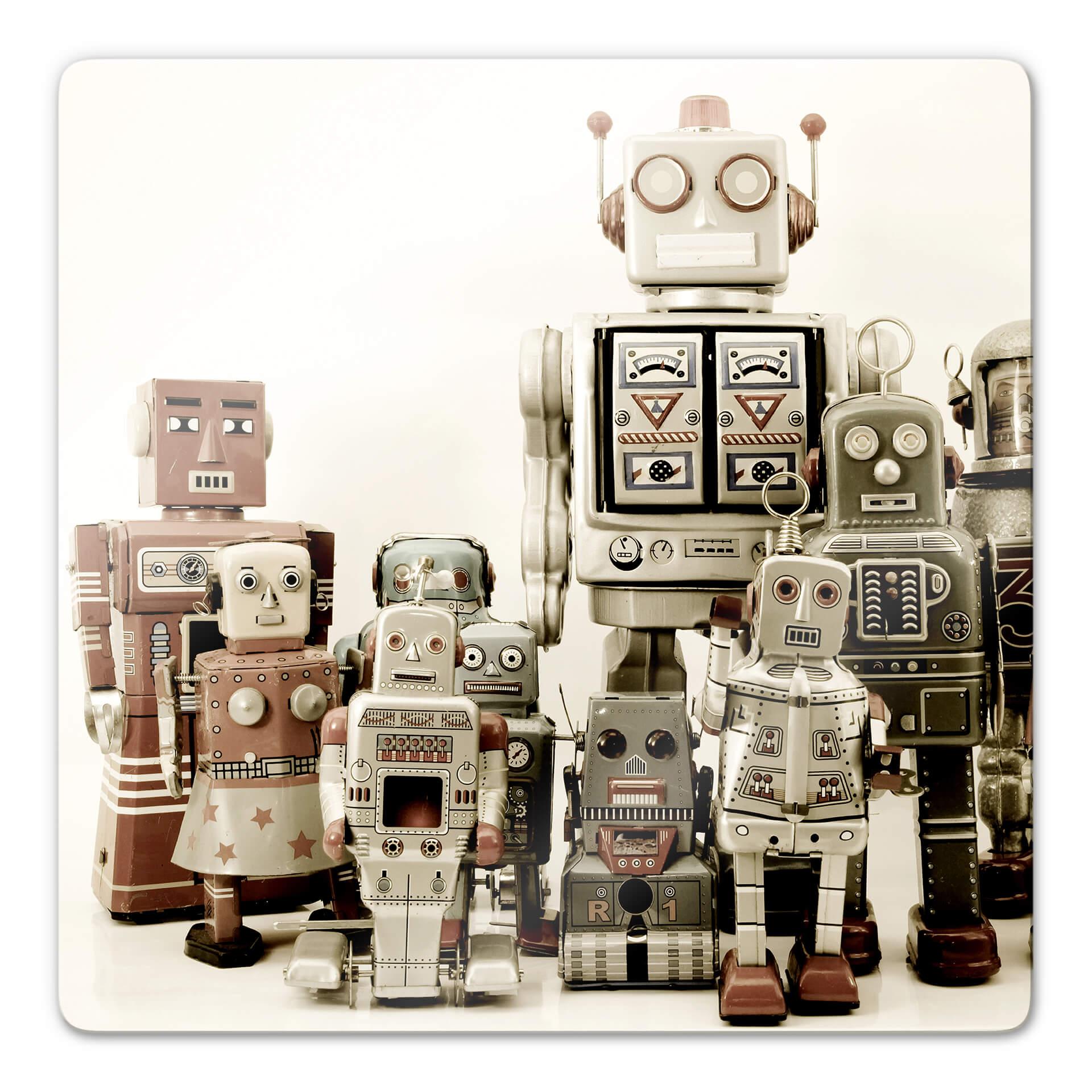 Glasbillede - Robotter