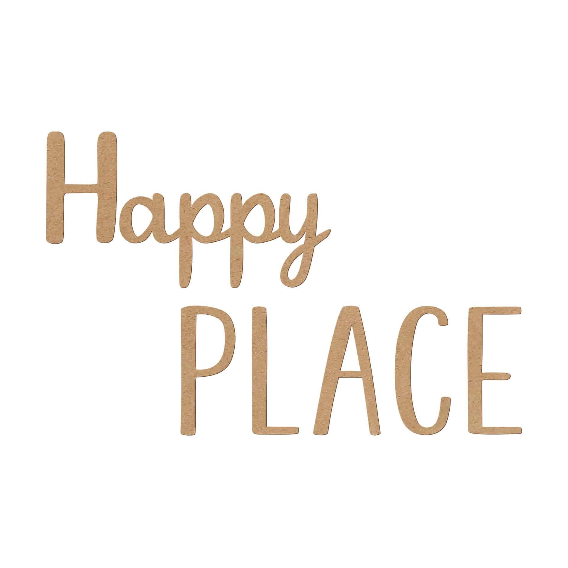 MDF Decoratie Happy Place