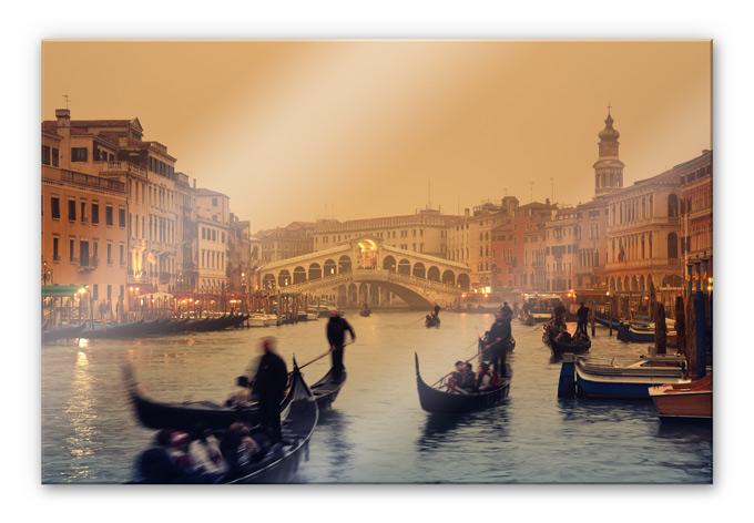 Akrylbillede Solnedgang i Venedig