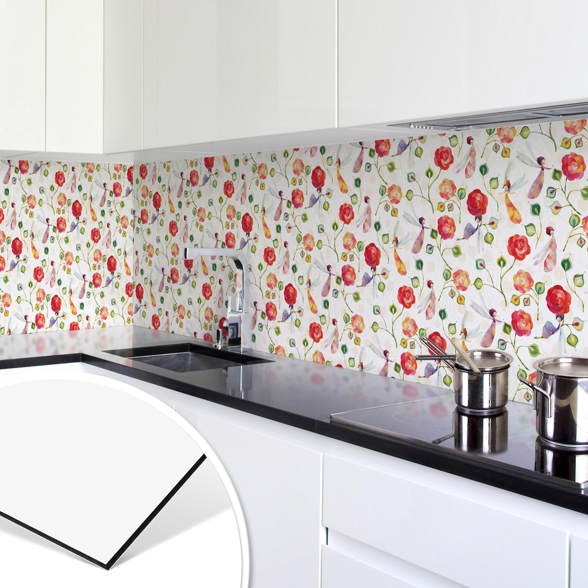 Keukenachterwand Blanz - Rose Magic