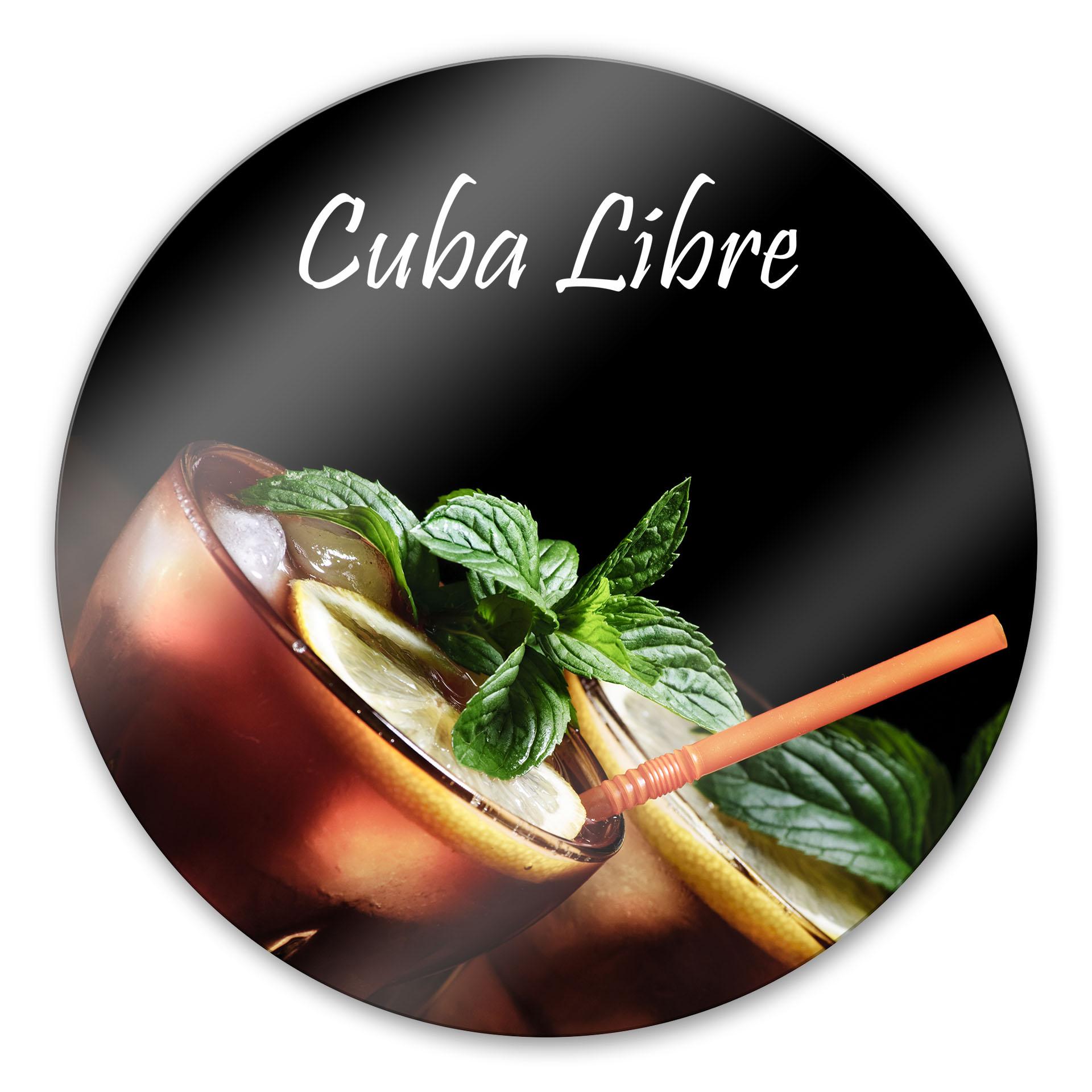 Glasbillede - Cuba Libre - rundt