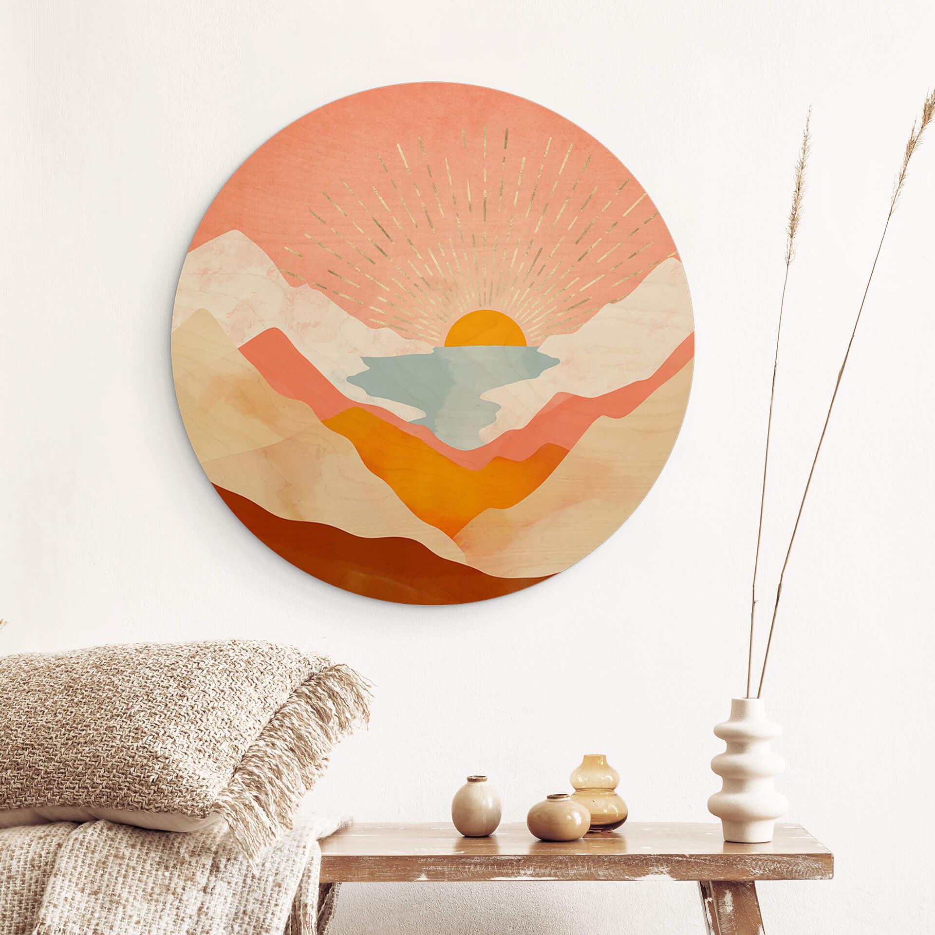 SpaceFrog Designs Billede af træ - Sommerdag - Rund
