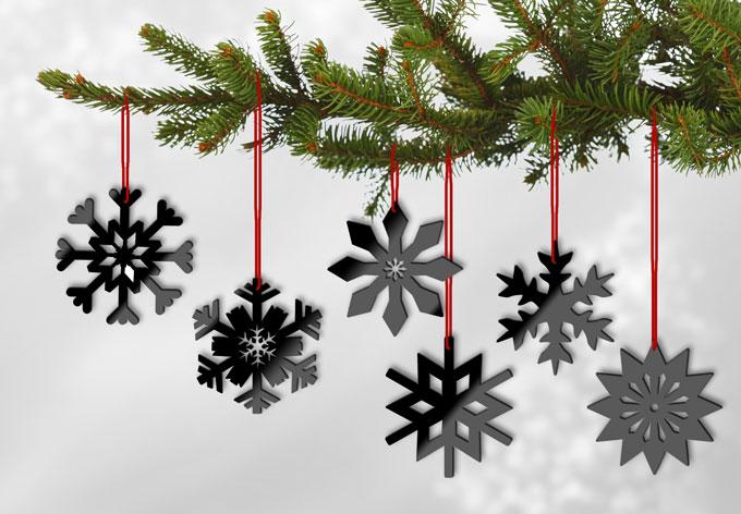 Decorazione in acrilico – Fiocchi di neve