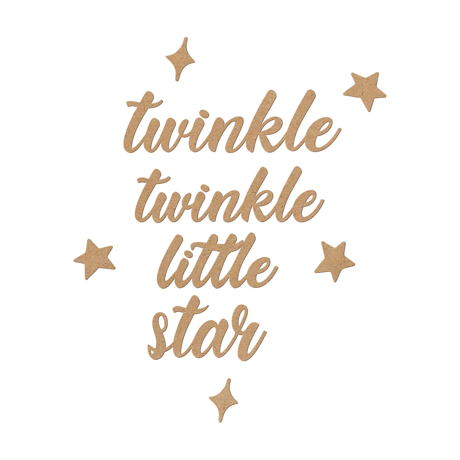 MDF Decoratie Twinkle Twinkle Little Star