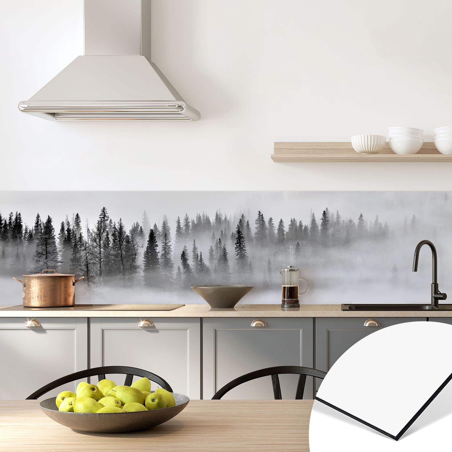 Køkken backsplash Xu - Foggy Forest