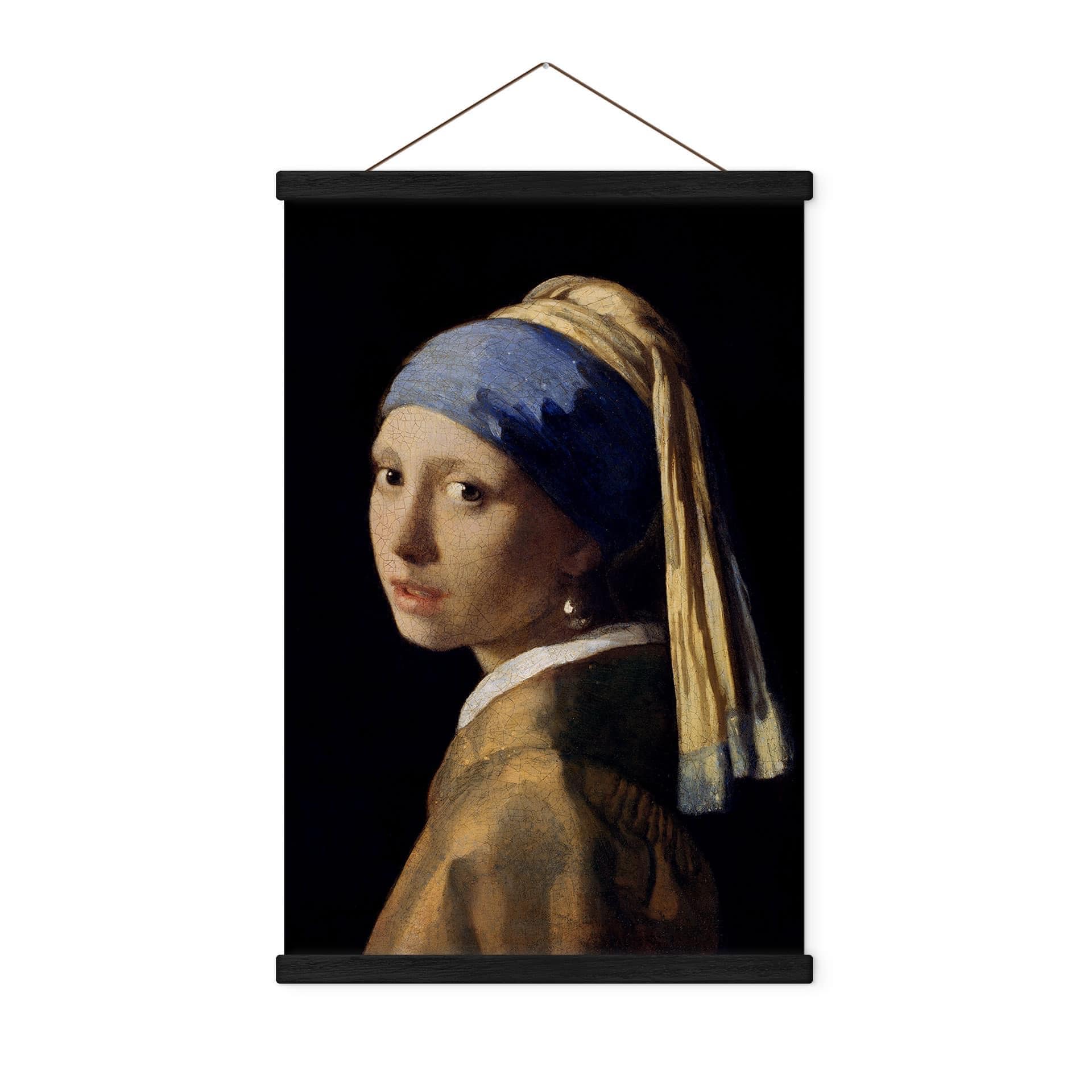 Tekstil plakat Vermeer - Pigen med perleørering
