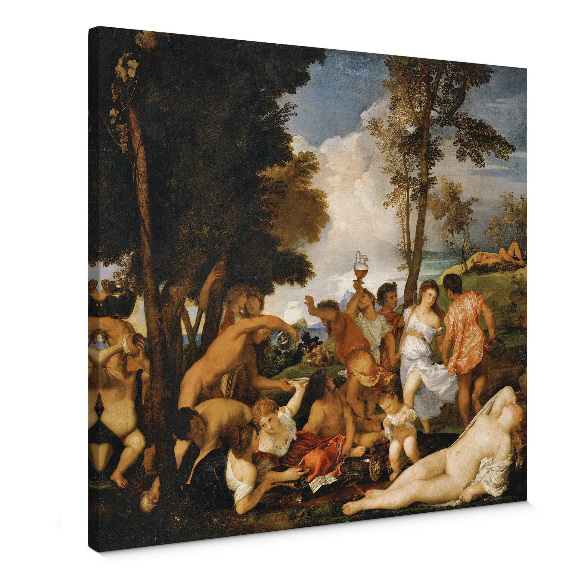 Lærredstryk Titian - The Bacchanal - Lærredsprint
