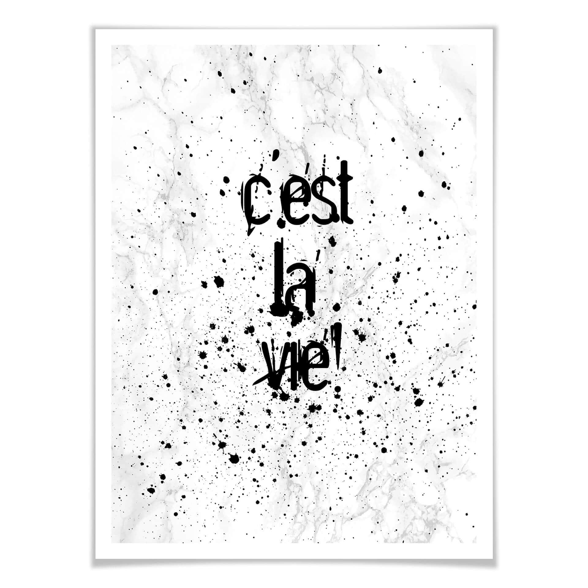 Plakat C'est la vie