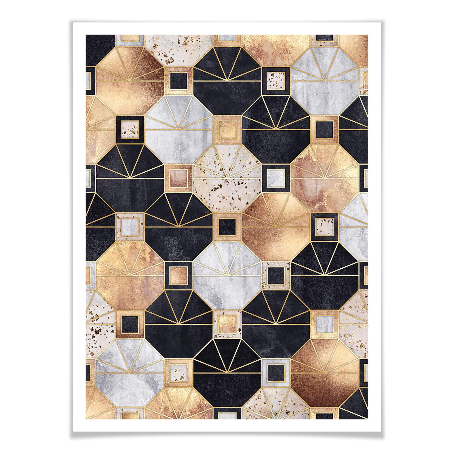 Frederiksson Plakat - Gold and Black