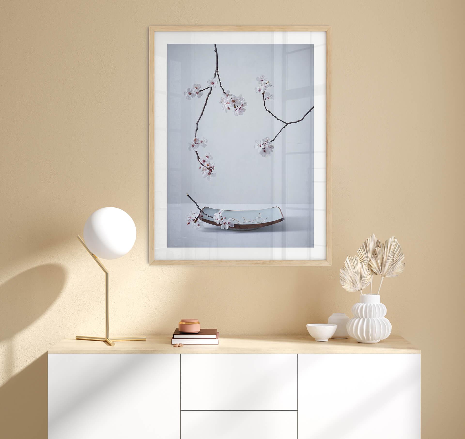 Poster Karpova - Spa und Zakura - Frühling Stillleben Floral