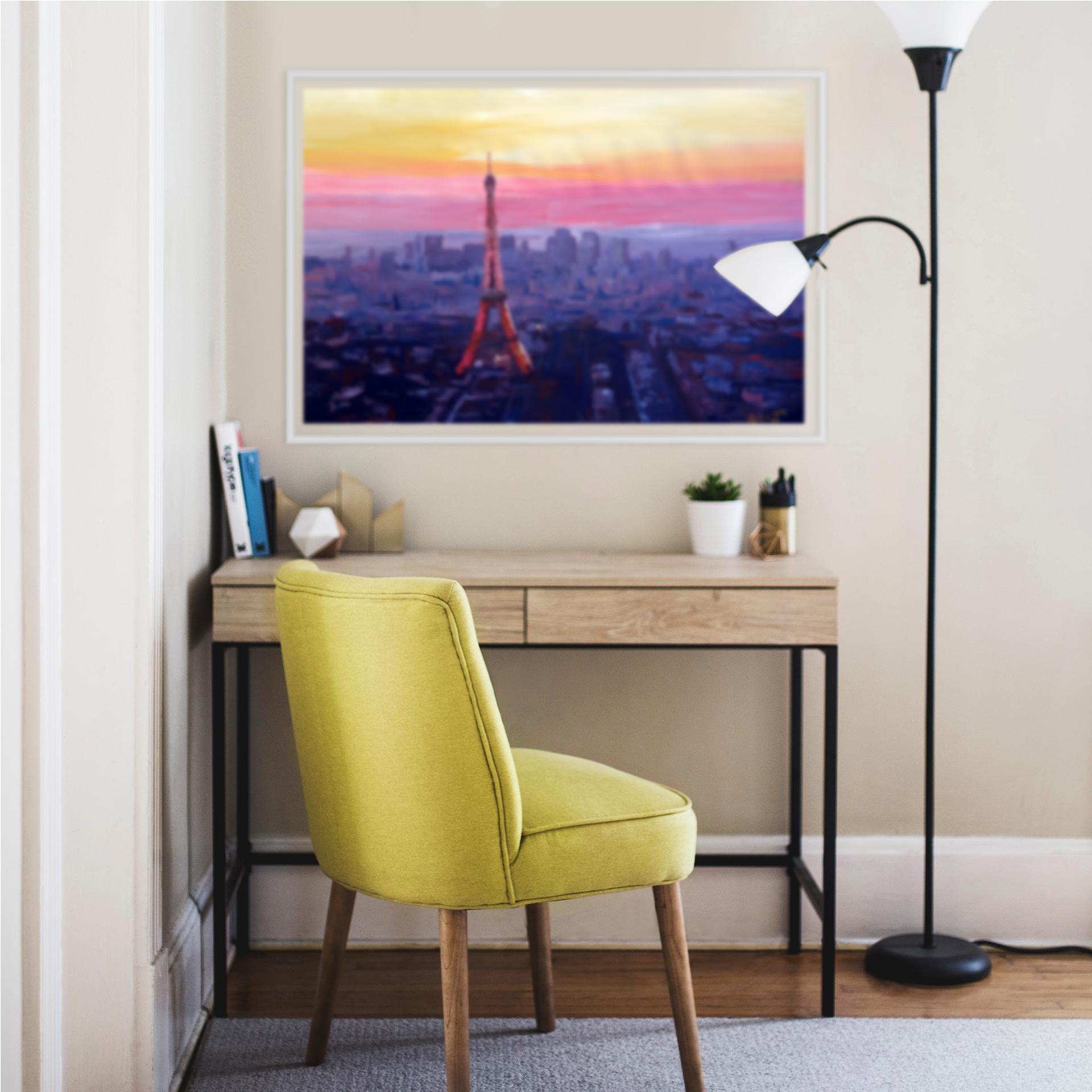 Wallprint W - Bleichner - Pariser Eiffelturm in der Abenddämmerung