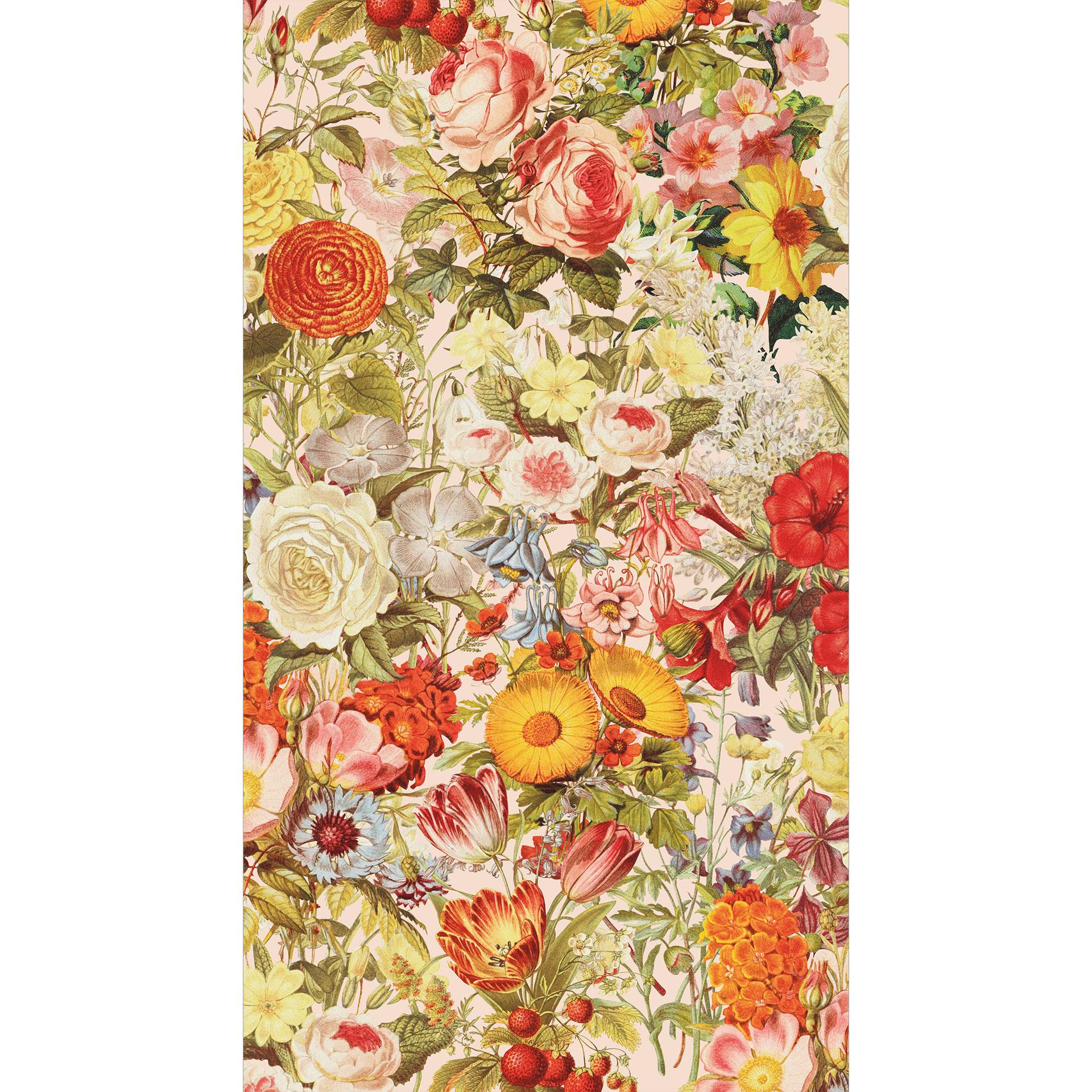 Fototapete Farbenfrohe Blumencollage - Blumentapete - Frida Floral Studio