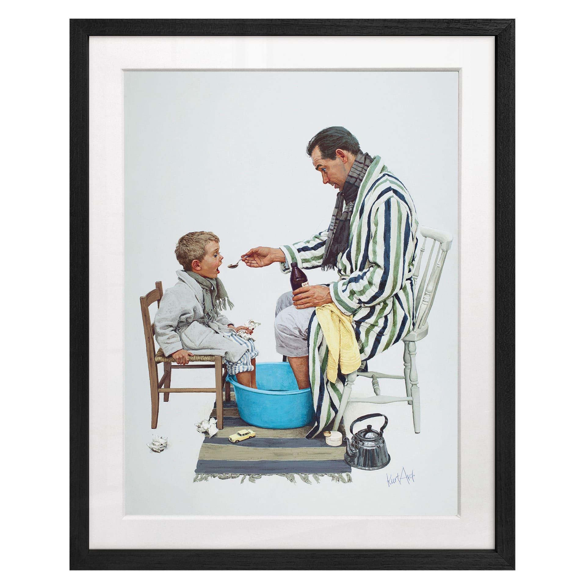 Fine Art Poster mit Passepartout - Im gleichen Boot (1964) - Kurt Ard