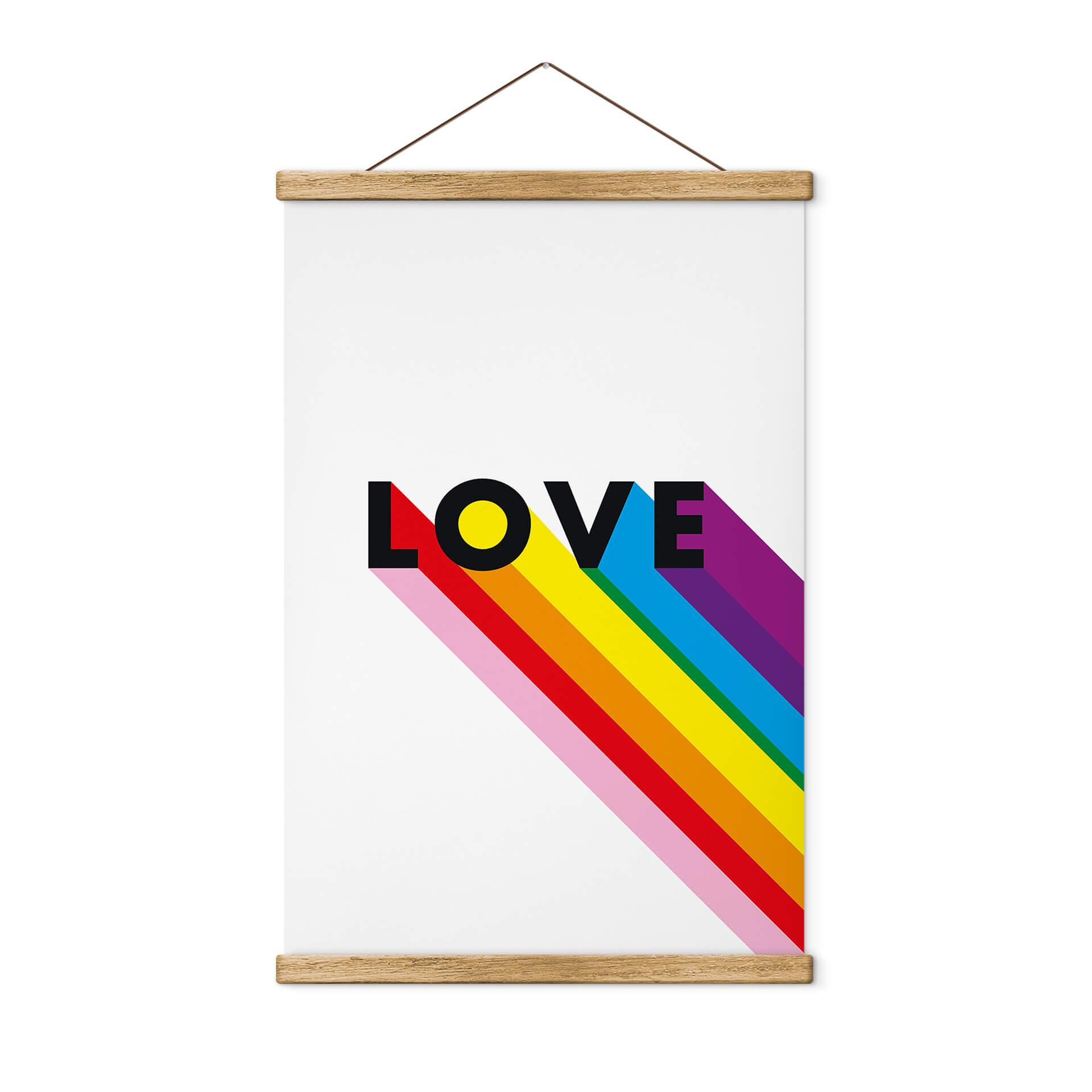 Tekstil plakat LGBTQIA+ Love