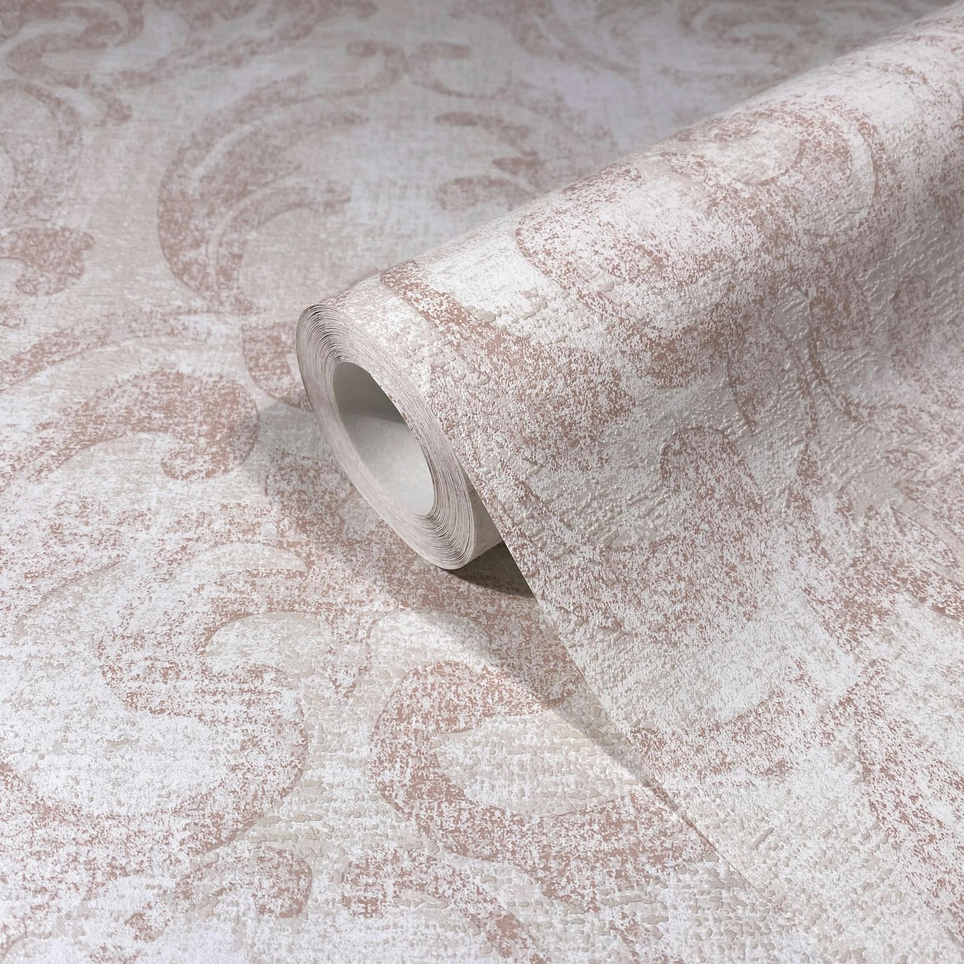 Behang, vliesbehang Novamur Jackie beige, rood
