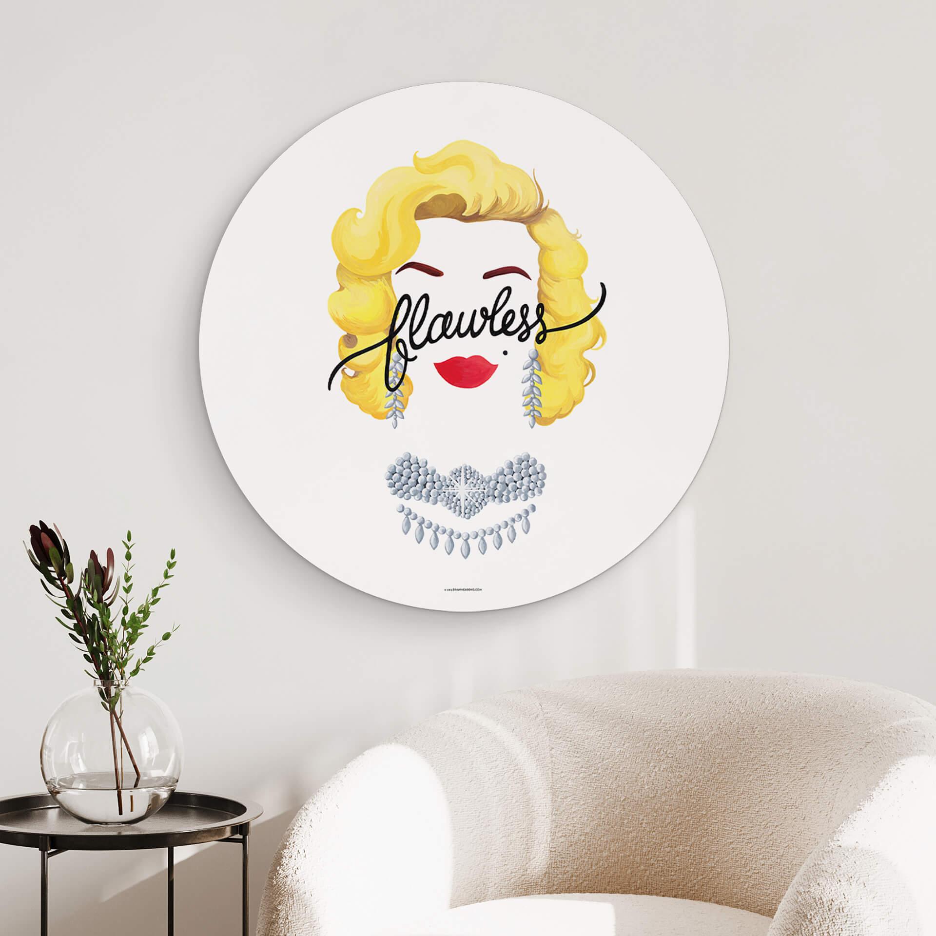 Alu-Dibond Tohmé - Flawless Marilyn - tondo
