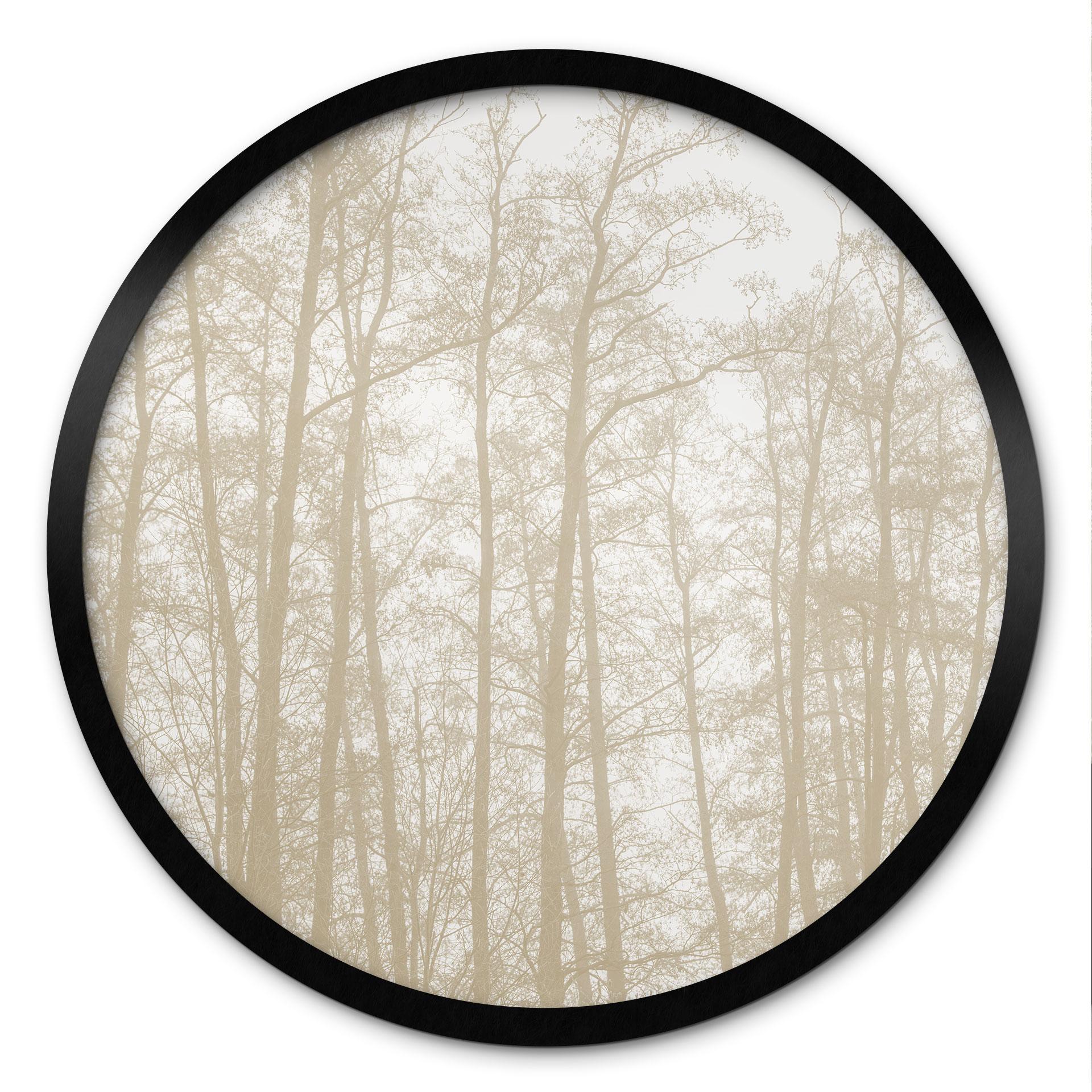 Plakat Silent Winter Forest | Skovplakat til stuen - Böhmer - Rund