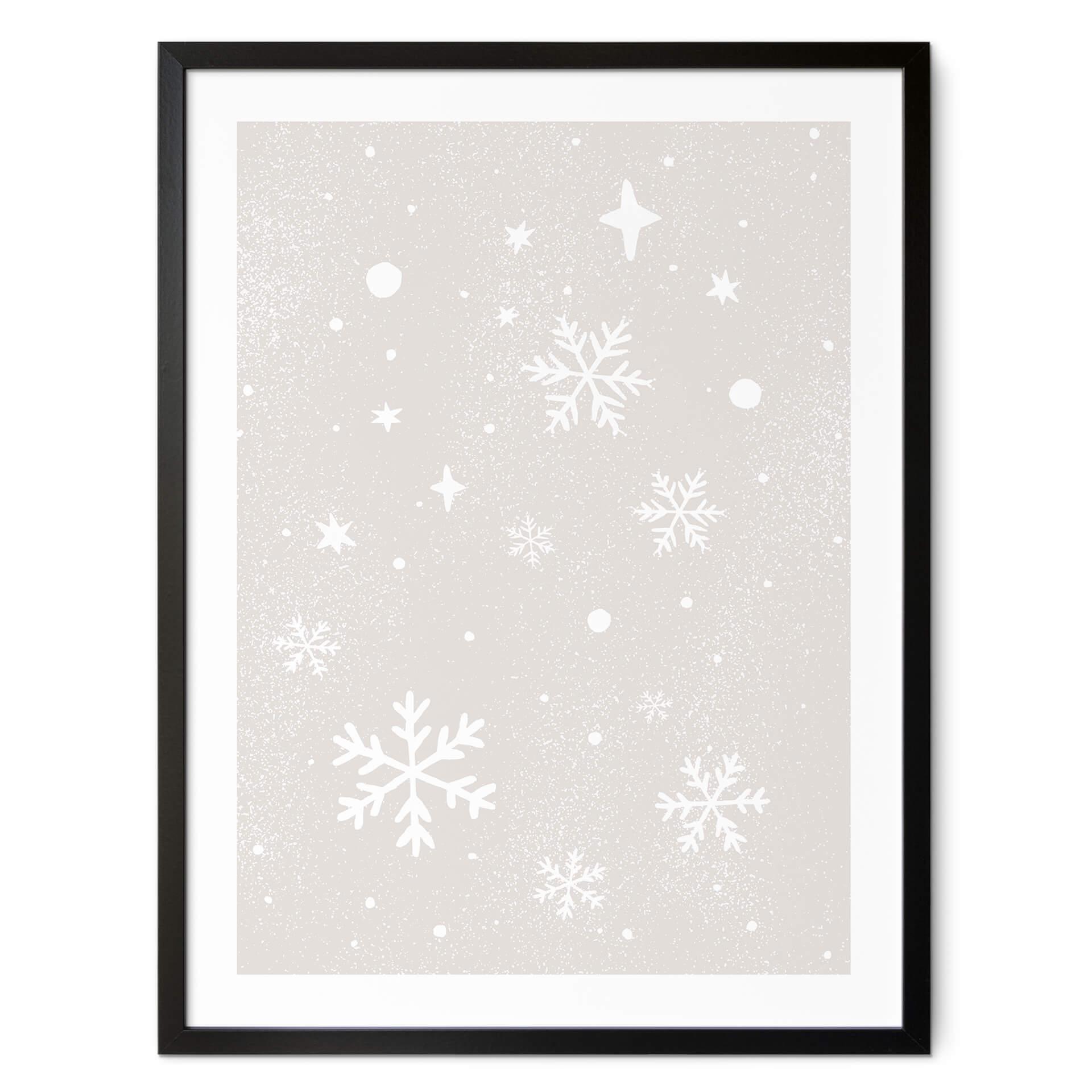Plakat Orara Studio - Golden Snowflakes