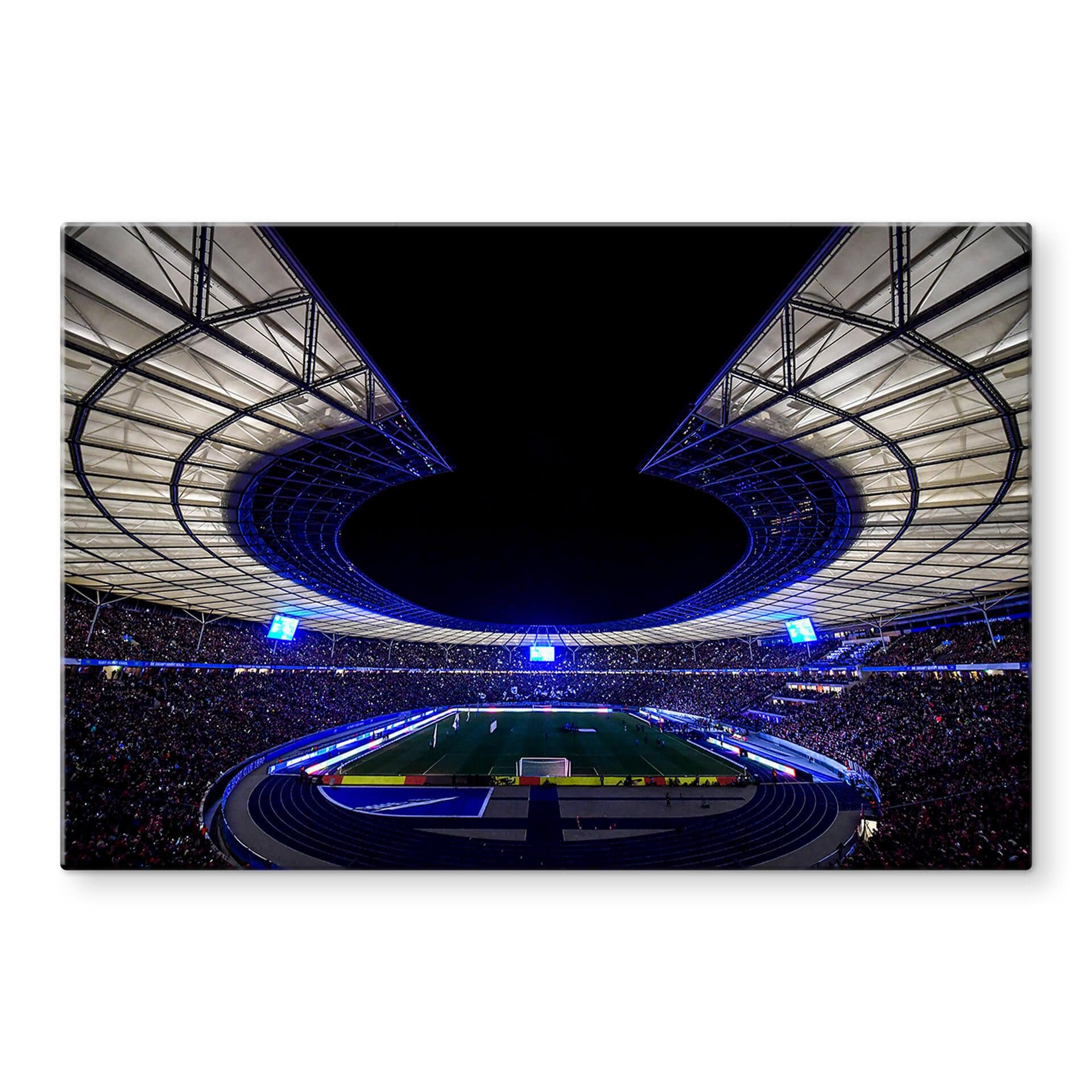 Tableau sur verre Hertha BSC Stade de Football la Nuit