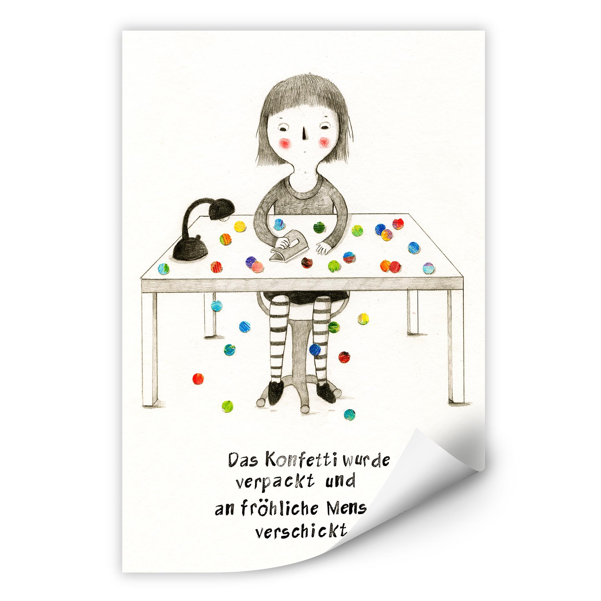 Wallprint Loske - Konfetti