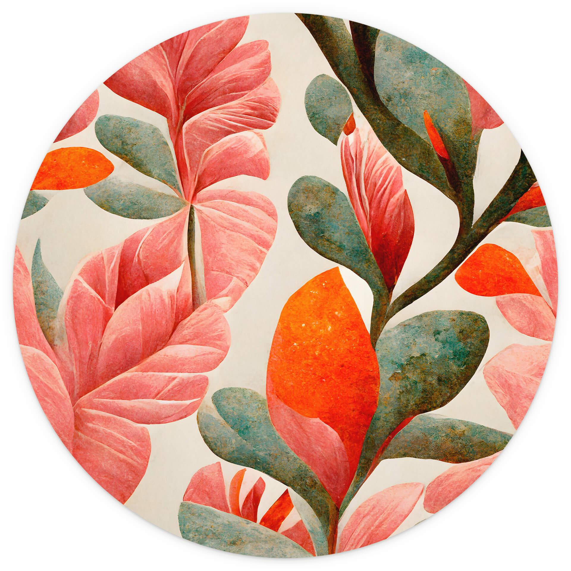 Behangcirkel Treechild - Indian Rose - vliesbehang/zelfklevend vliesbehang