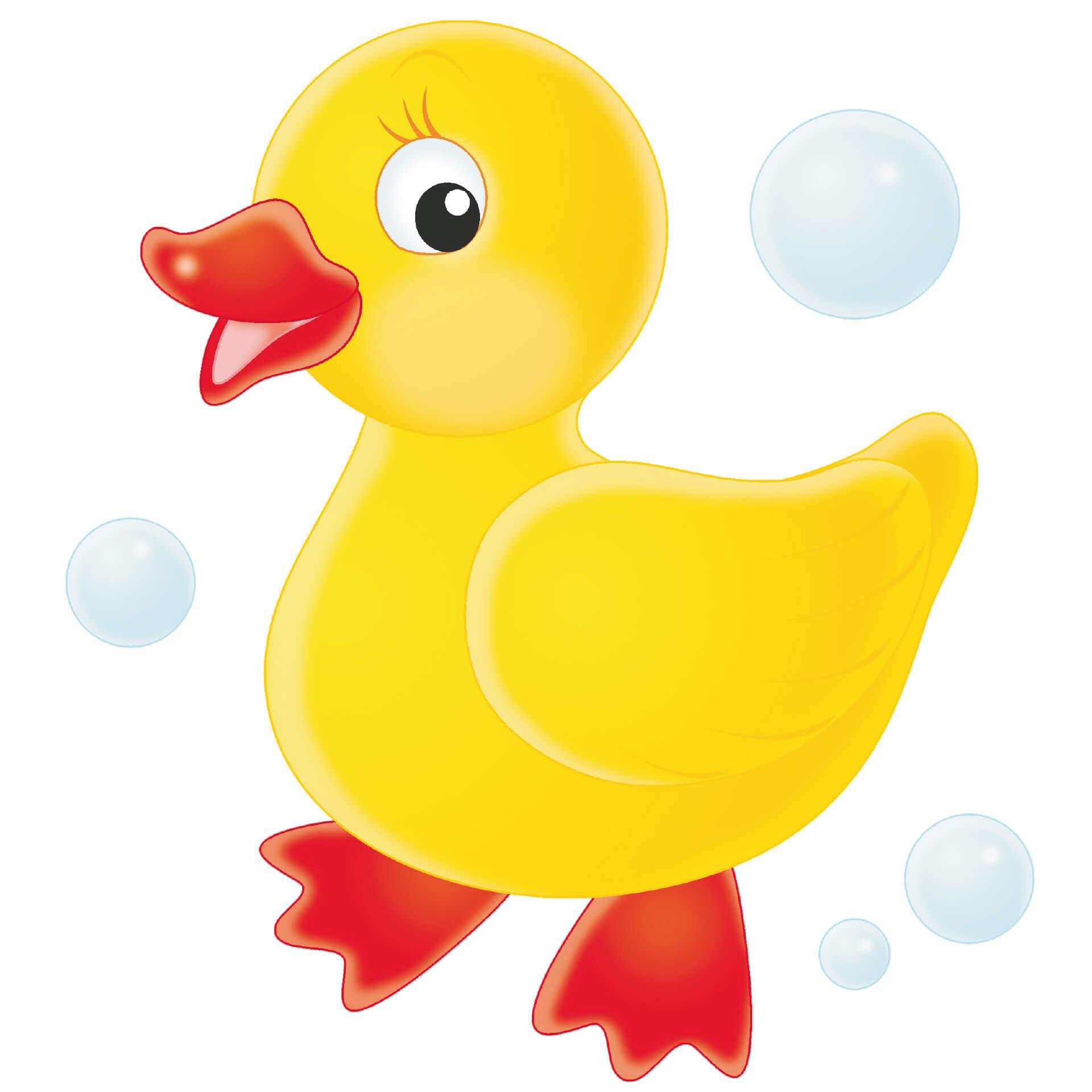Muursticker Badeend
