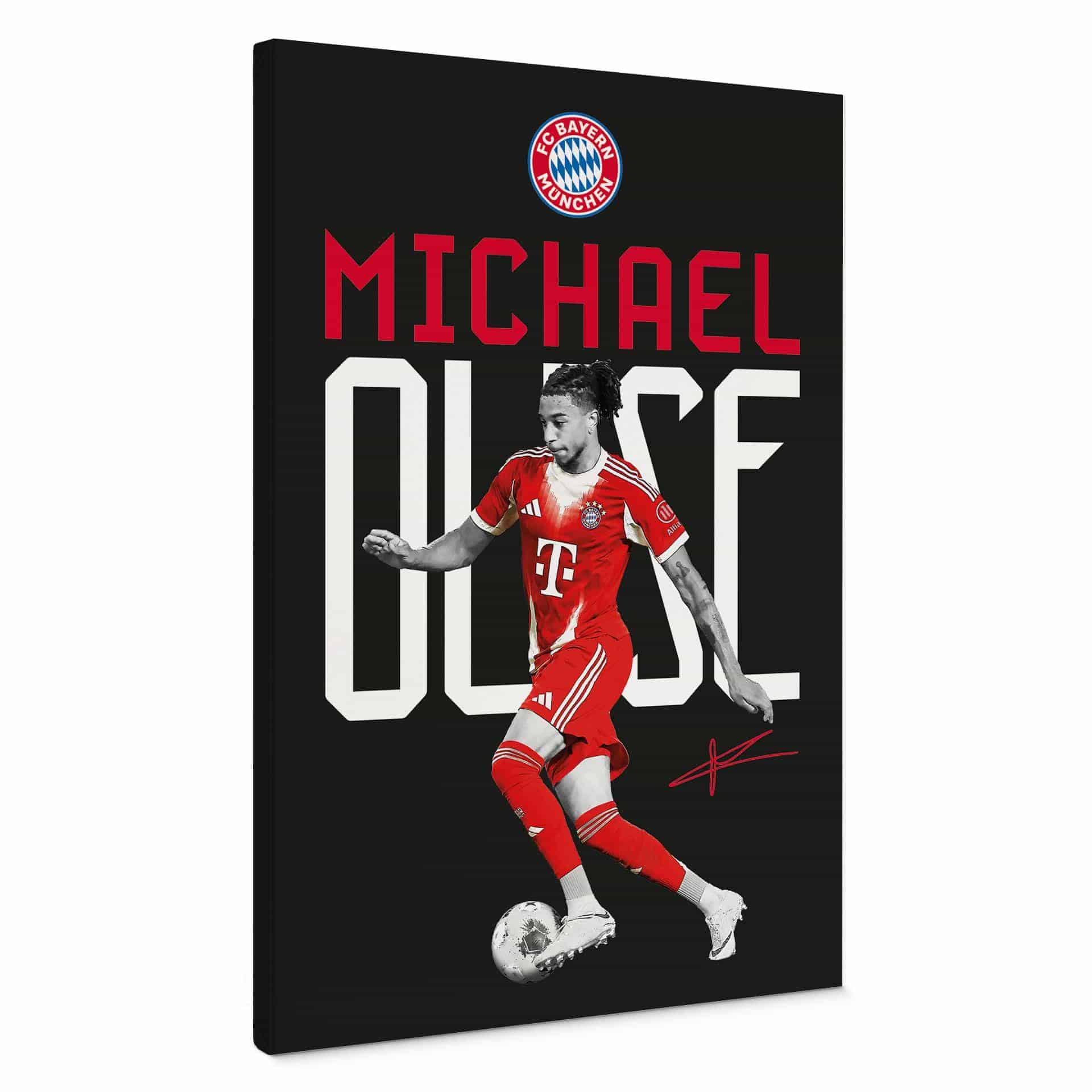 Canvasbillede FC Bayern-spiller Michael Olise 2025/26
